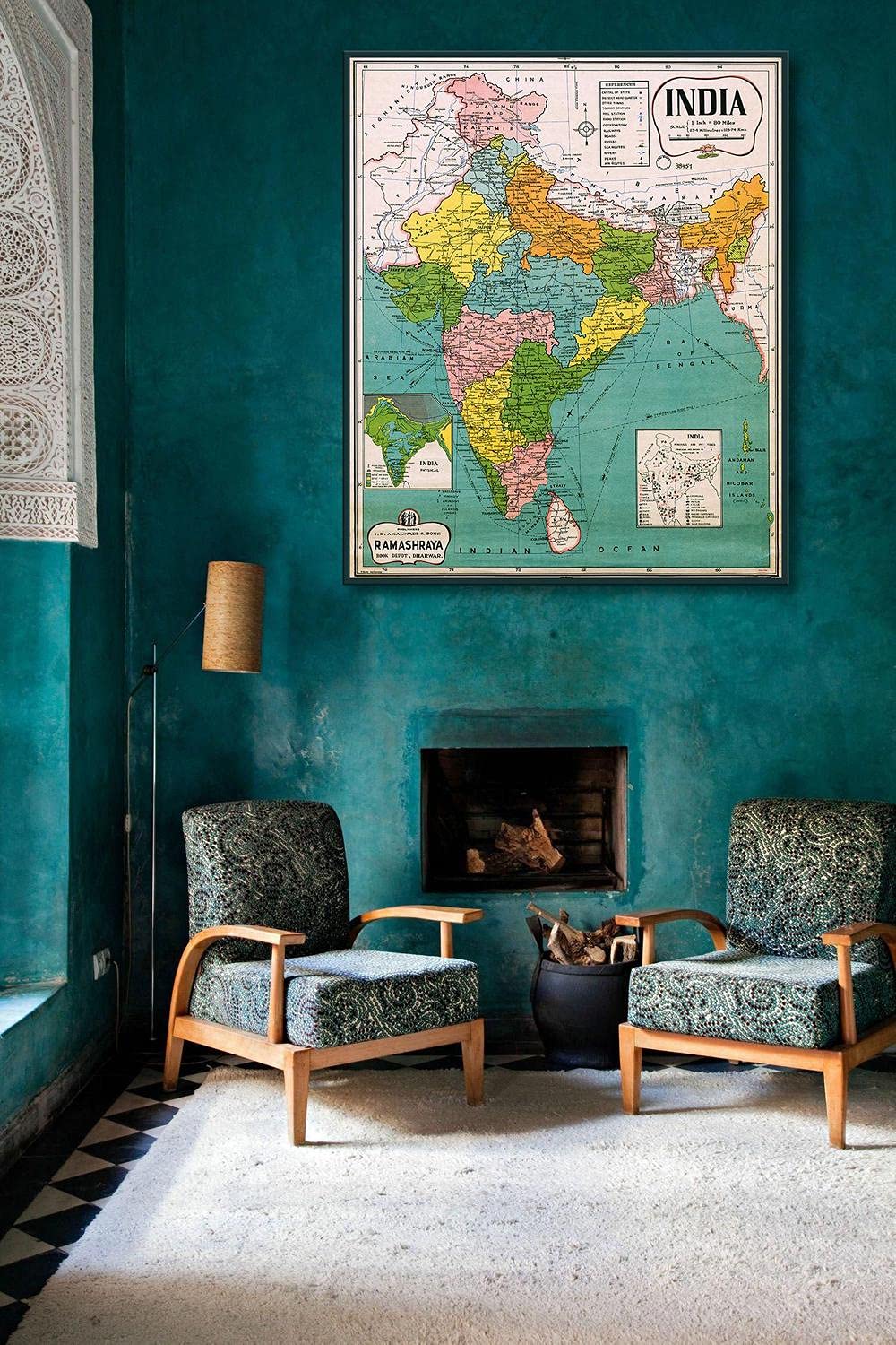 Buy MG global Of India In Vintage Tones, India , Historic