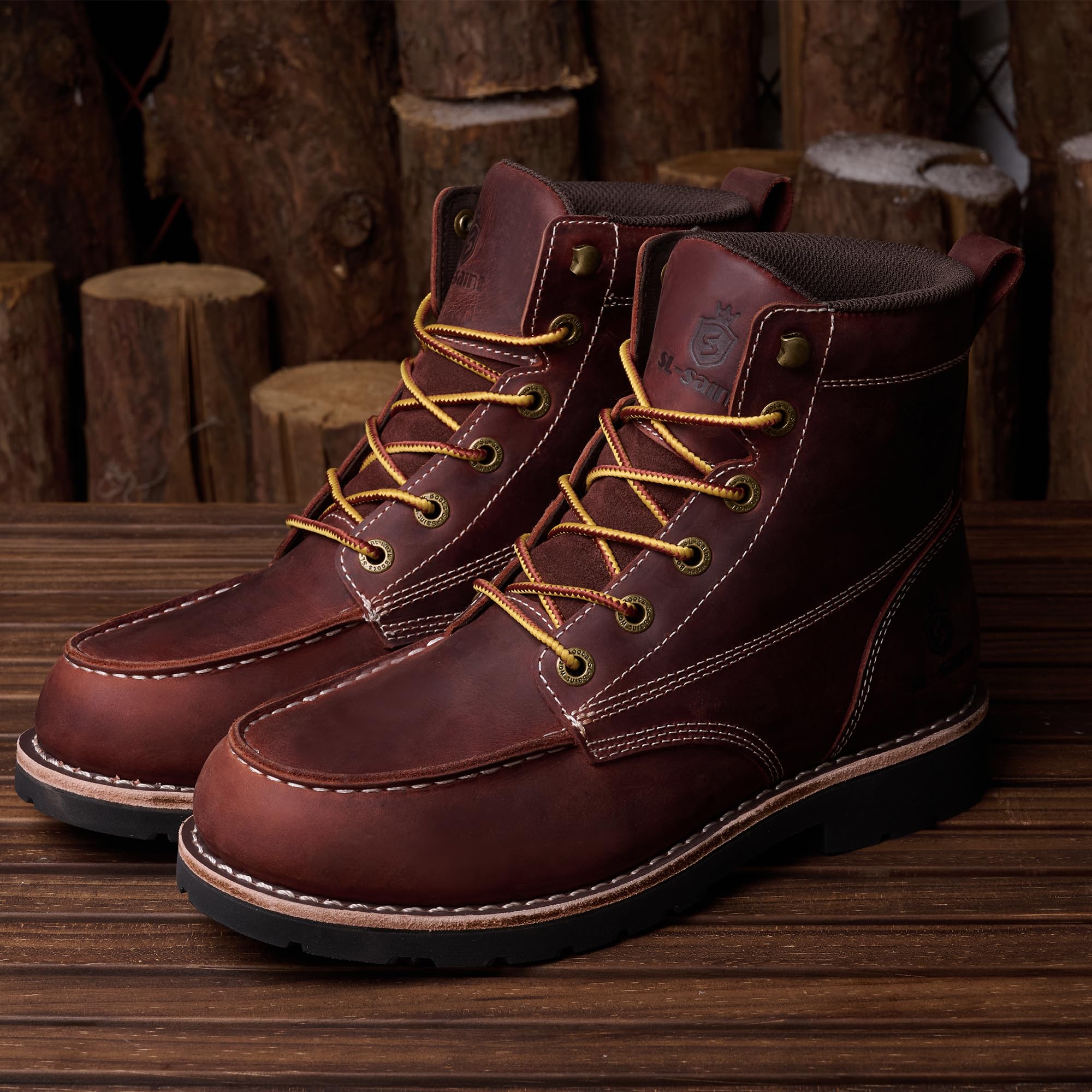 Fait à La Main Imperméables Souple Moc Toe Bottes Classique Cuir véritable Welts Cheville Mode