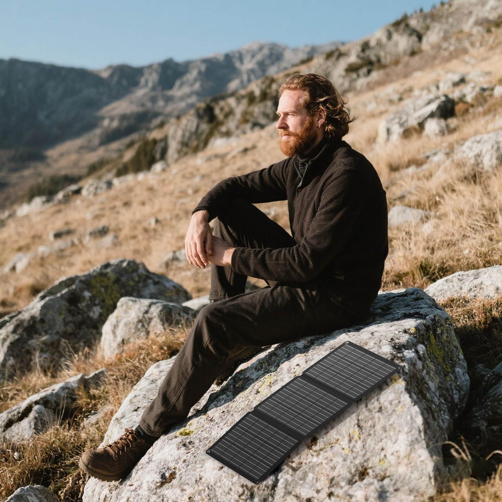 30W Faltbares Solarpanel Wasserdicht IP67 Schnellladung USB C USB A DC Ausgänge für Camping Outdoor