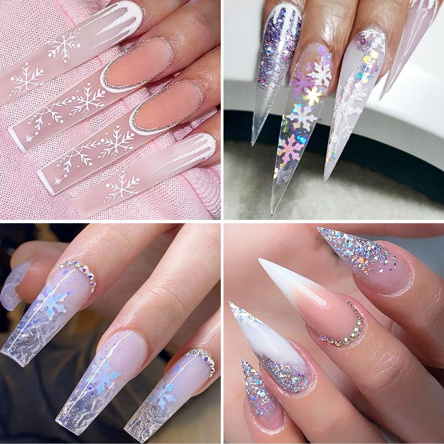 Kit de 288 formes pour ongles en polygel 12 formes