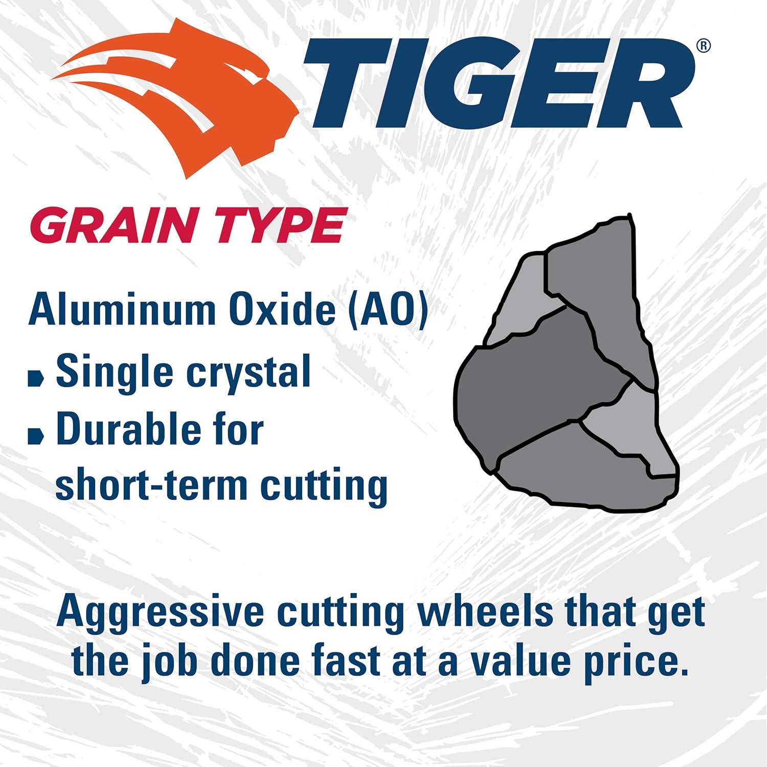 Weiler 57072 4-Inch Cutting Wheel, Tiger AO Steel/Metal Long Life, Performance Cutting, 1/8" A36T Type 1 3/8" Arbor (Pack of 25)