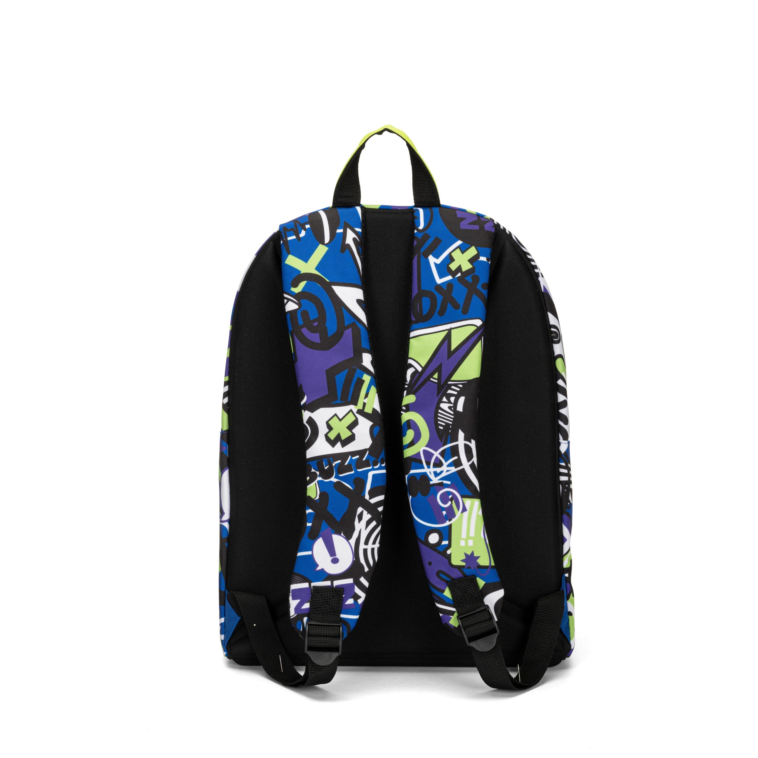 COMIX - Zaino Scuola per Bambini e Ragazzi, Zaino Estensibile con Schienale Imbottito e Rinforzato, Spallacci Regolabili e Vano Principale, Tasca Frontale con Zip, 32x43Hx21 cm, Bright Boy