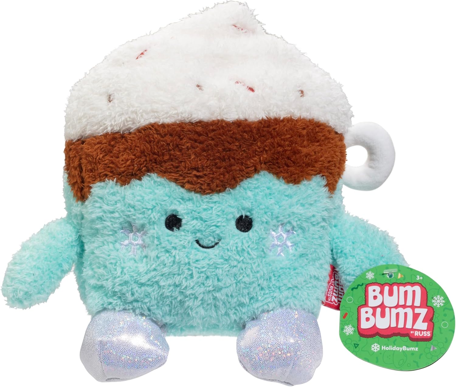 BumBumz Large 7.5 Inch Hot Chocolate Weighted Sensory Plush - Officially Licensed - Soft, Fuzzy, Cute Emotional Support Stuffed Animal Toy - Easter Basket Stuffer Gift for Kids, Boys & Girls