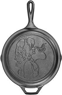 Lodge 10.25 Inch Dolly Parton Pre-Seasoned Cast Iron Stamped Skillet - S...