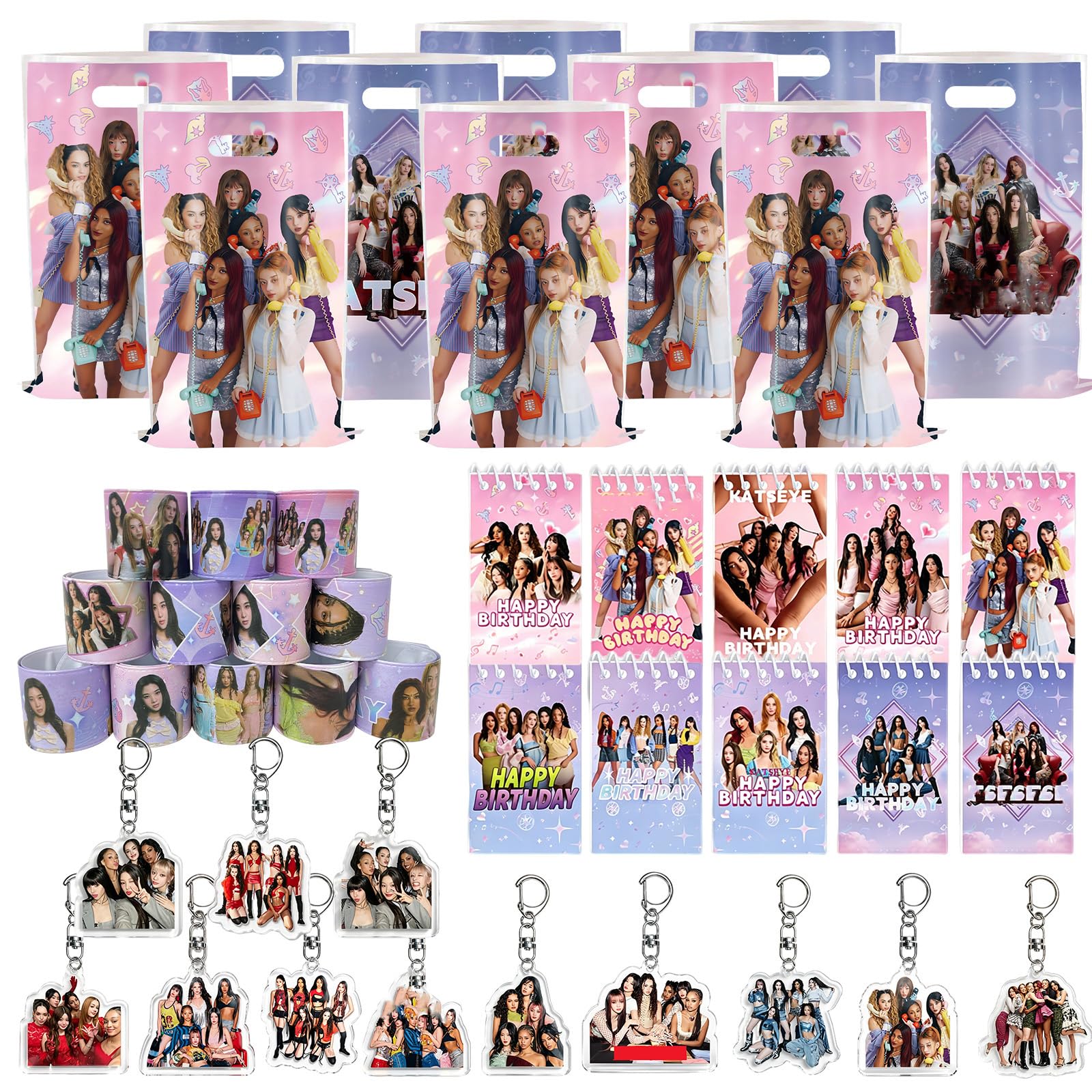 KATTSEEYYE Stickers Kattseeyye keychain bracelets 132 Kattseeyye Party Bags
