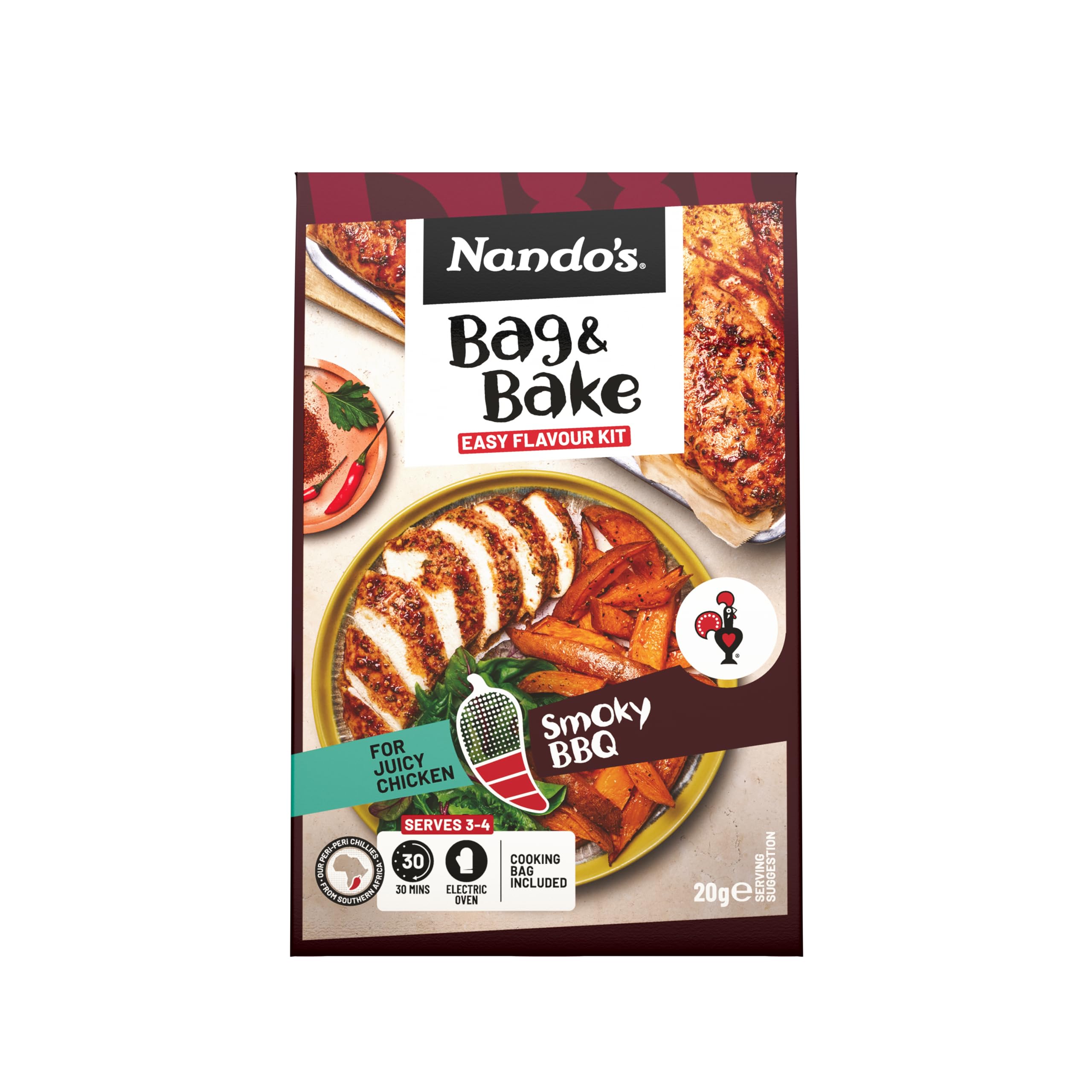 Nando's Smokey BBQ Bag & Bake, 20g