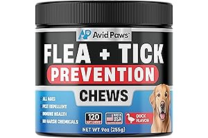 Natural Flea and Tick Treatment for Dogs: Safe Chewable Solution for All Breeds & Ages