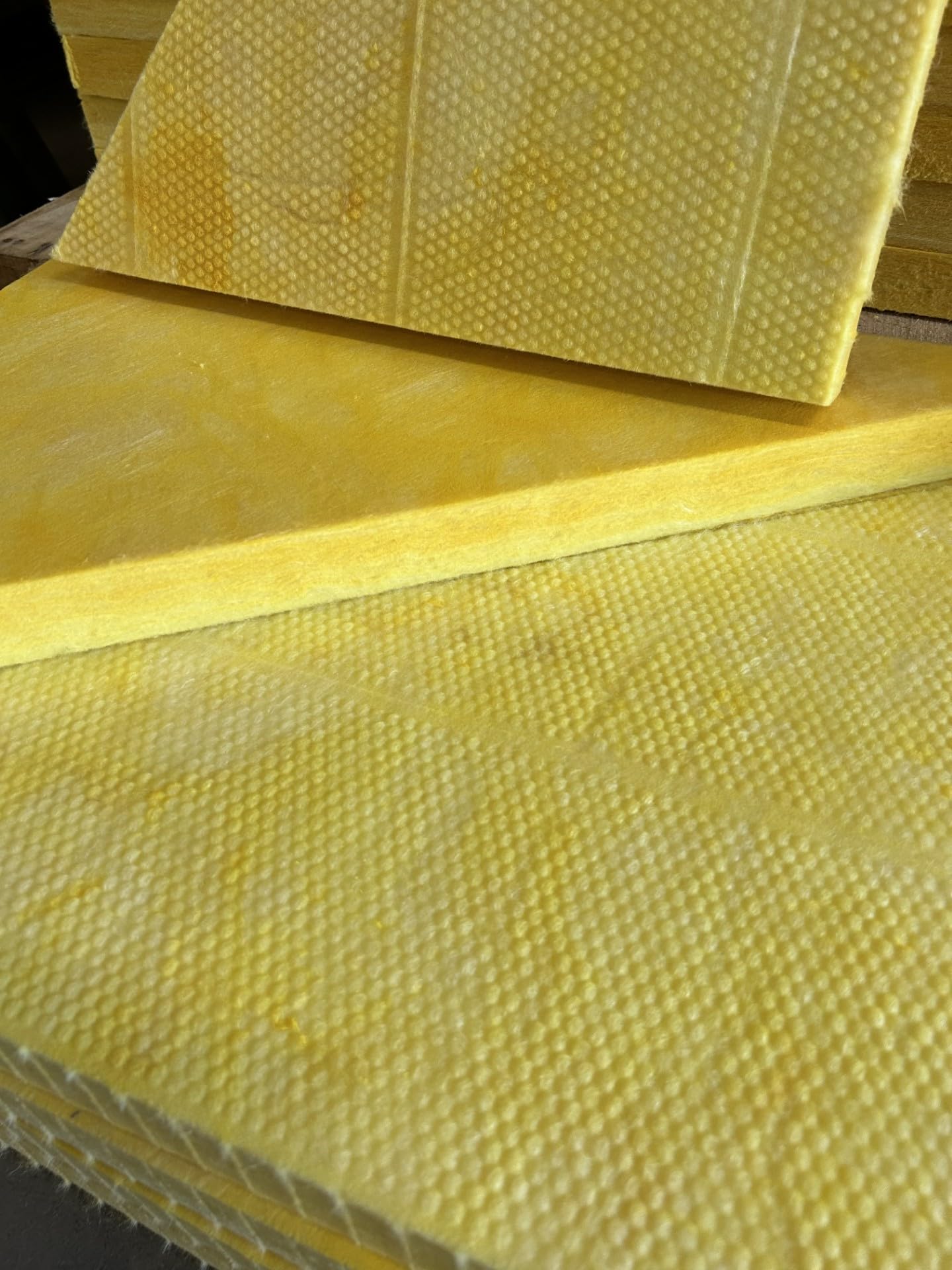 20 Triangle Pieces : 705 Rigid Fiberglass Sound Absorption Panel for DIY Sound Proofing Baffle, Reduce More Noise with the 6 lb Density, Each piece is 1.5" thick x 16.25" wide x 22.25" long - Image 2