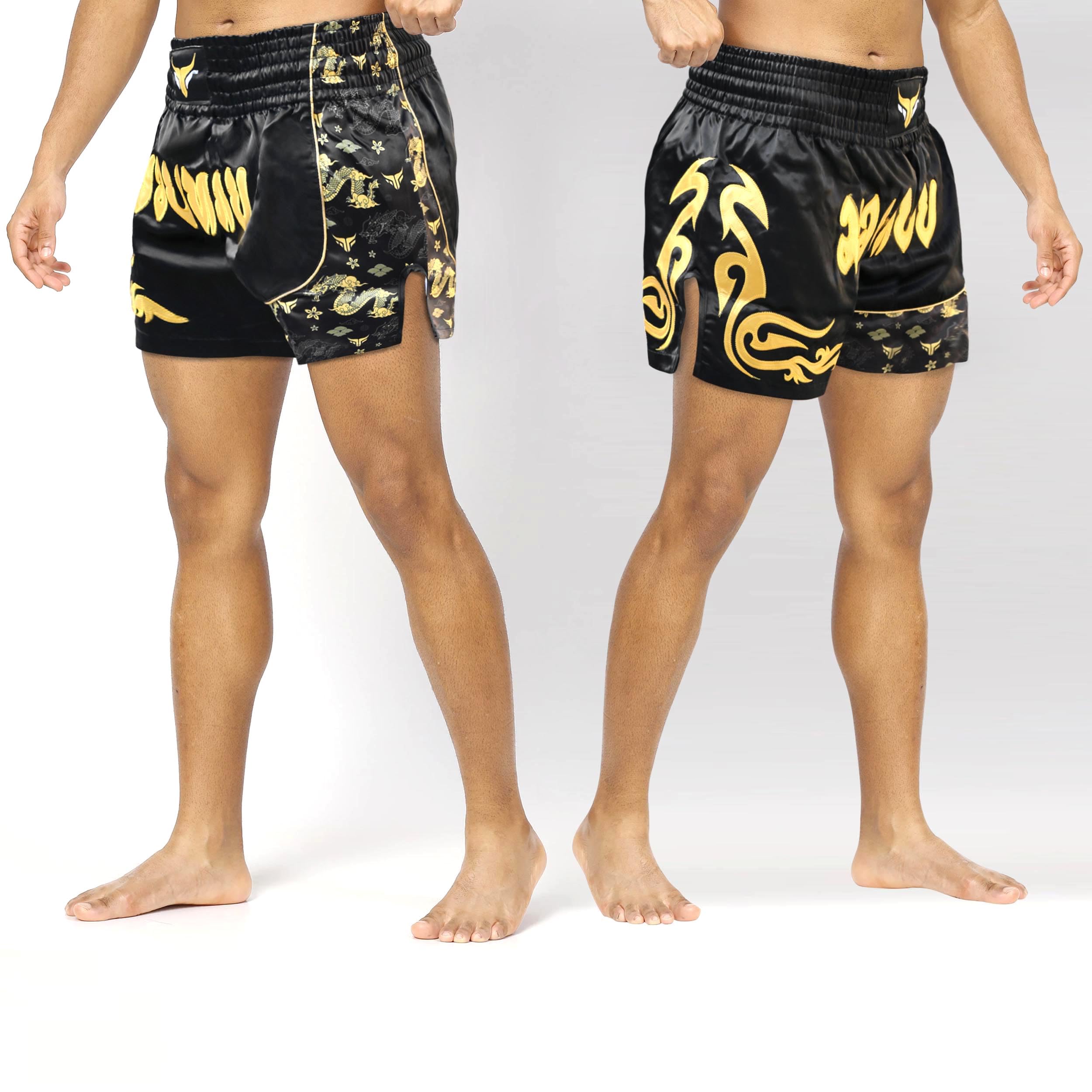 Mytra Fusion Pantalones Cortos de Kickboxing para niños Pantalones Cortos de Muay Thai para jóvenes para Lucha en Jaula Entrenamiento de MMA y Artes Marciales