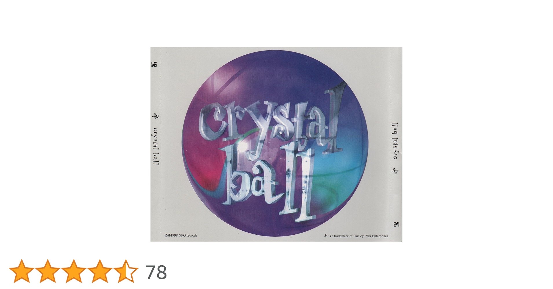 帯付き！国内版！4CD！PRINCE/プリンス/ Crystal Ball 帯付き！国内版！4CD！PRINCE/プリンス/ Crystal Ball