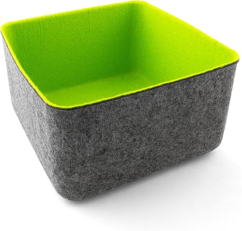 Three by Three Seattle Organízate con un colorido contenedor de dos tonos perfecto para oficina, sala de manualidades, aula, sala de estar,