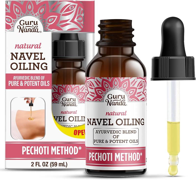 GuruNanda Óleo corporal para aplicação no umbigo, 60 mL
