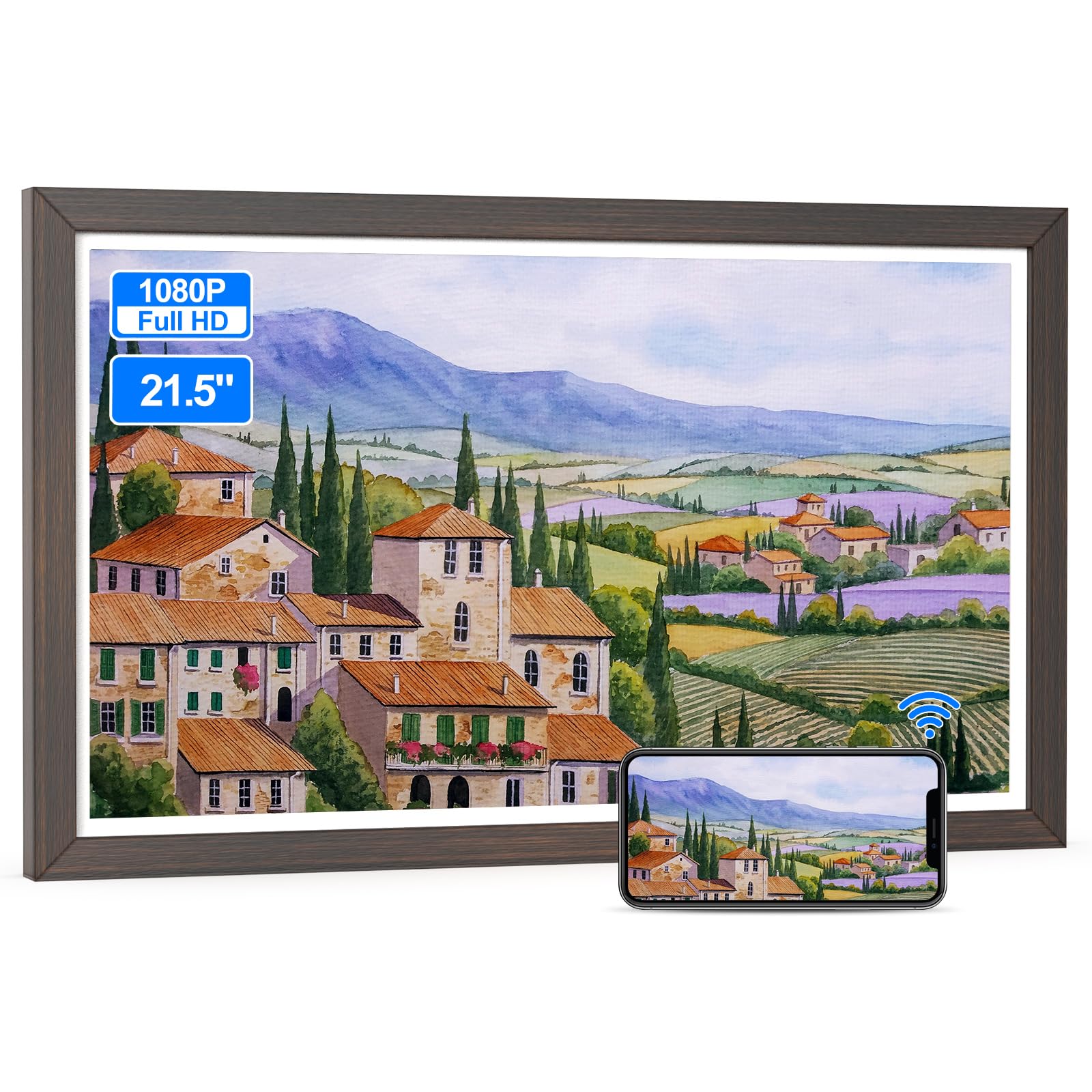 Buy App Large Digital Photo Frame 21.5inch Digital Photo Frames with Wide View Angle IPS