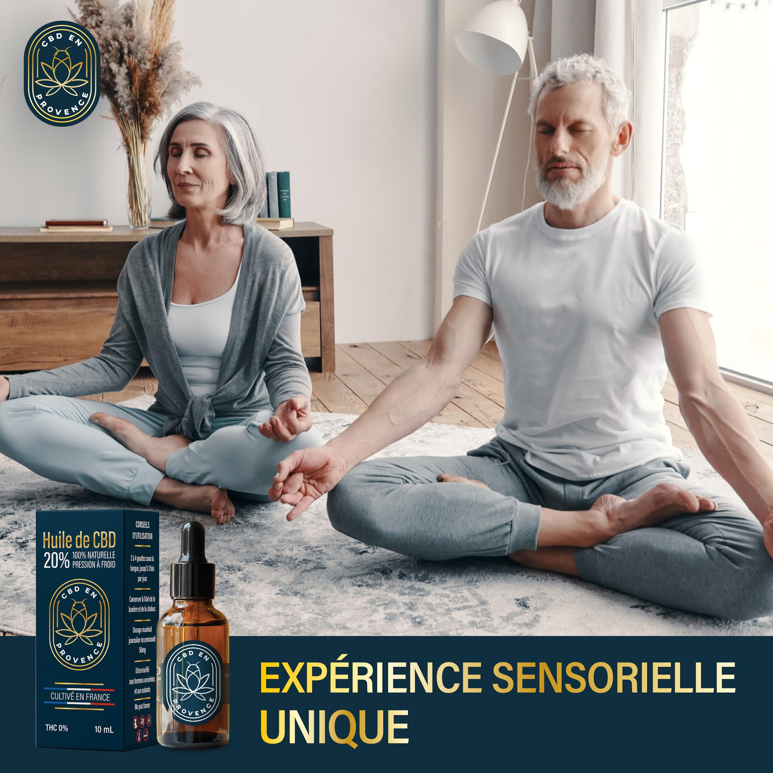 Huile Premium 20% Pressée à Froid 10ml Fabriqué en France