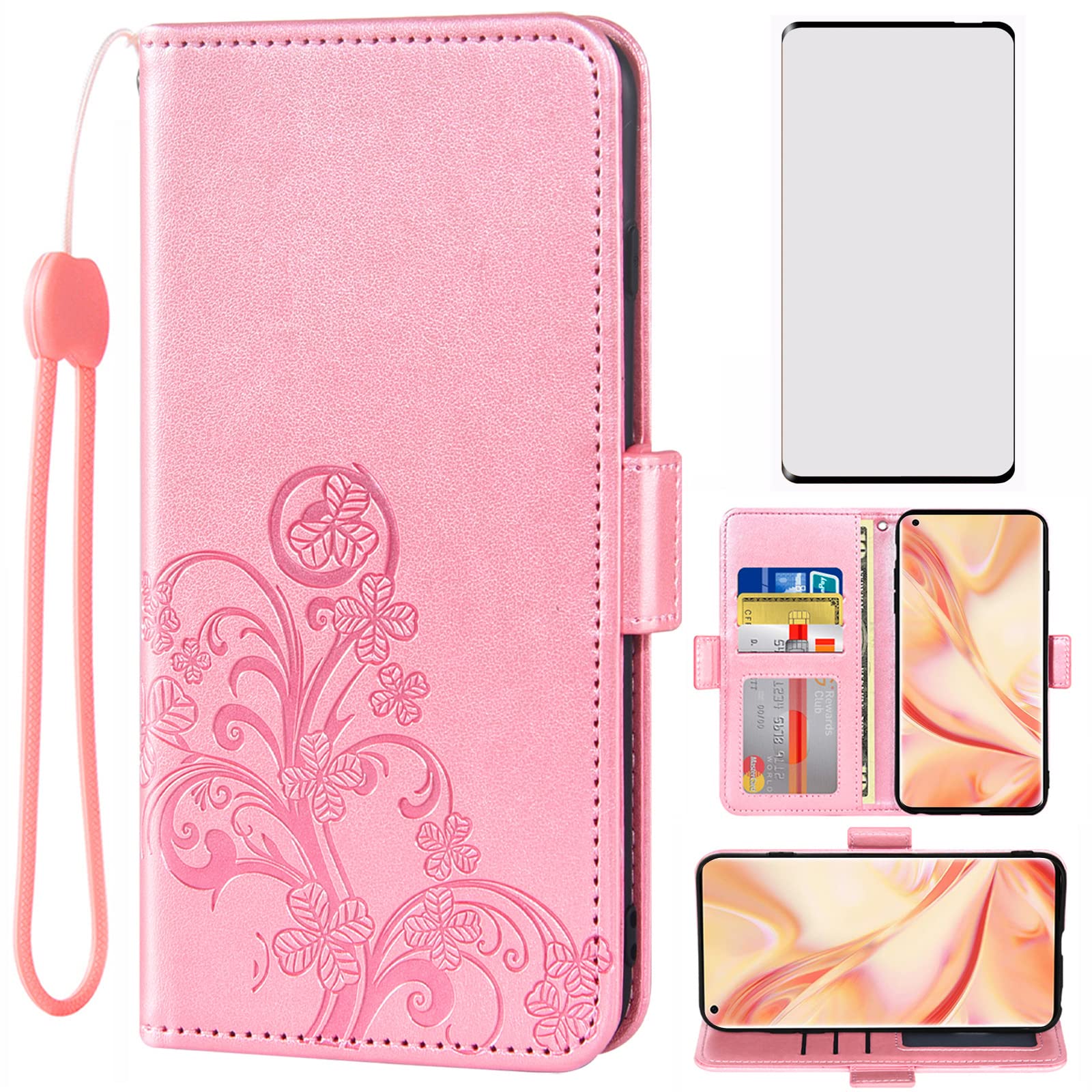 Funda OPPO Find X2 Pro CPH2025 tipo billetera con protector pantalla 8