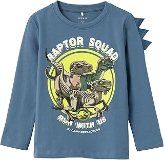 تيشرت جينوس جوراسيك بأكمام طويلة للأولاد من نيم ات