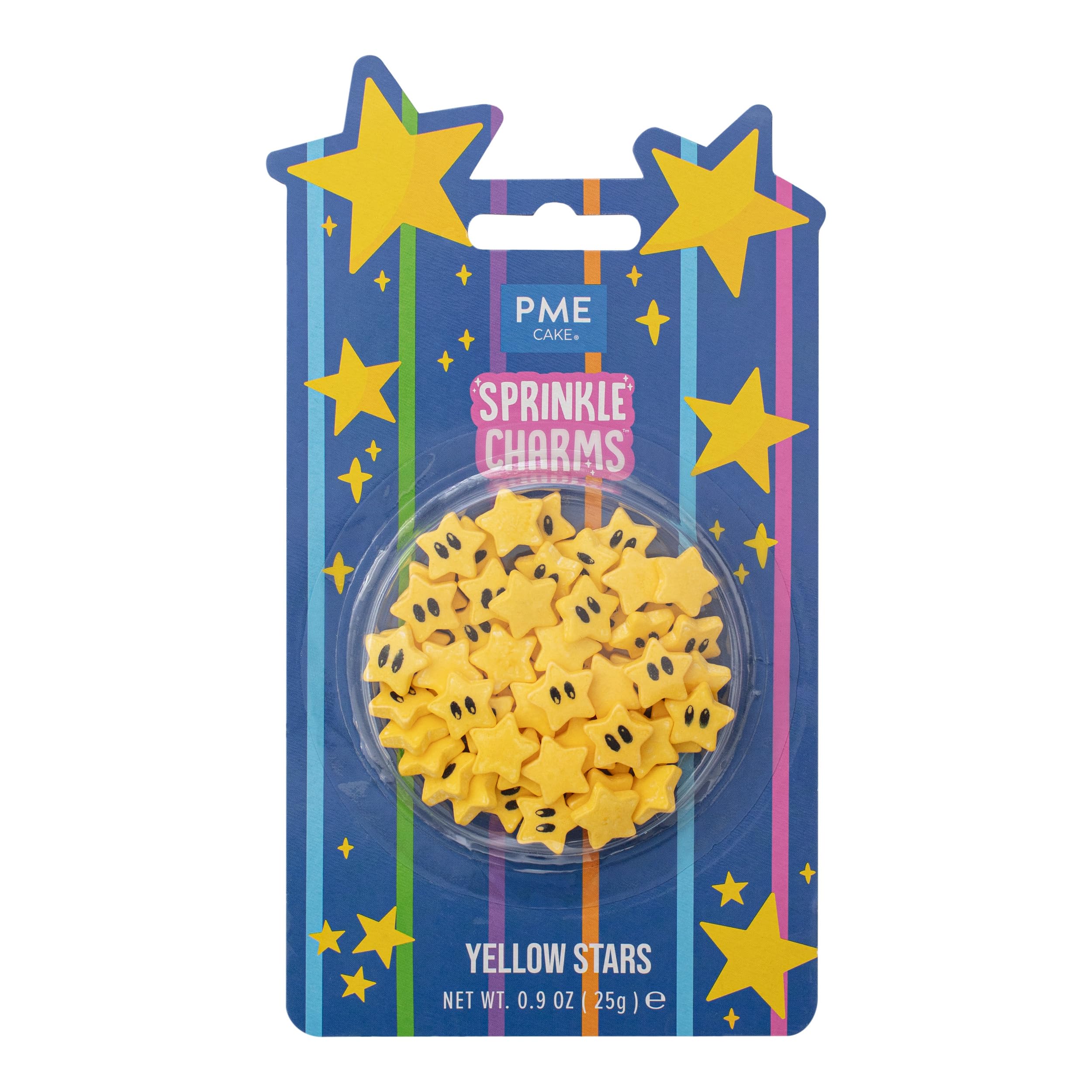 PME Cake Yellow Stars Sprinkle Charms (25g / 0.9oz)