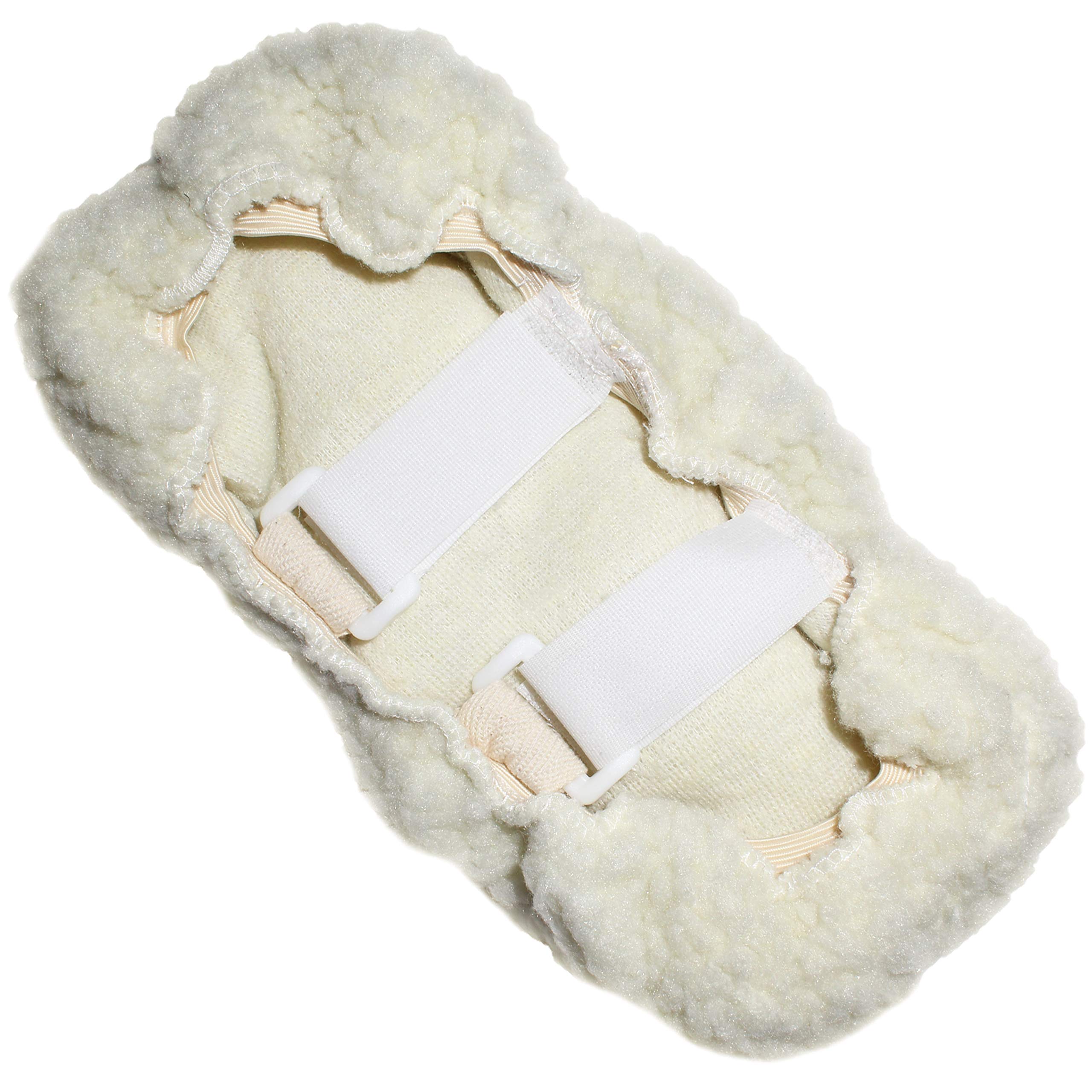 Rehabilitation Advantage Fundas para reposabrazos de silla de ruedas de piel de oveja