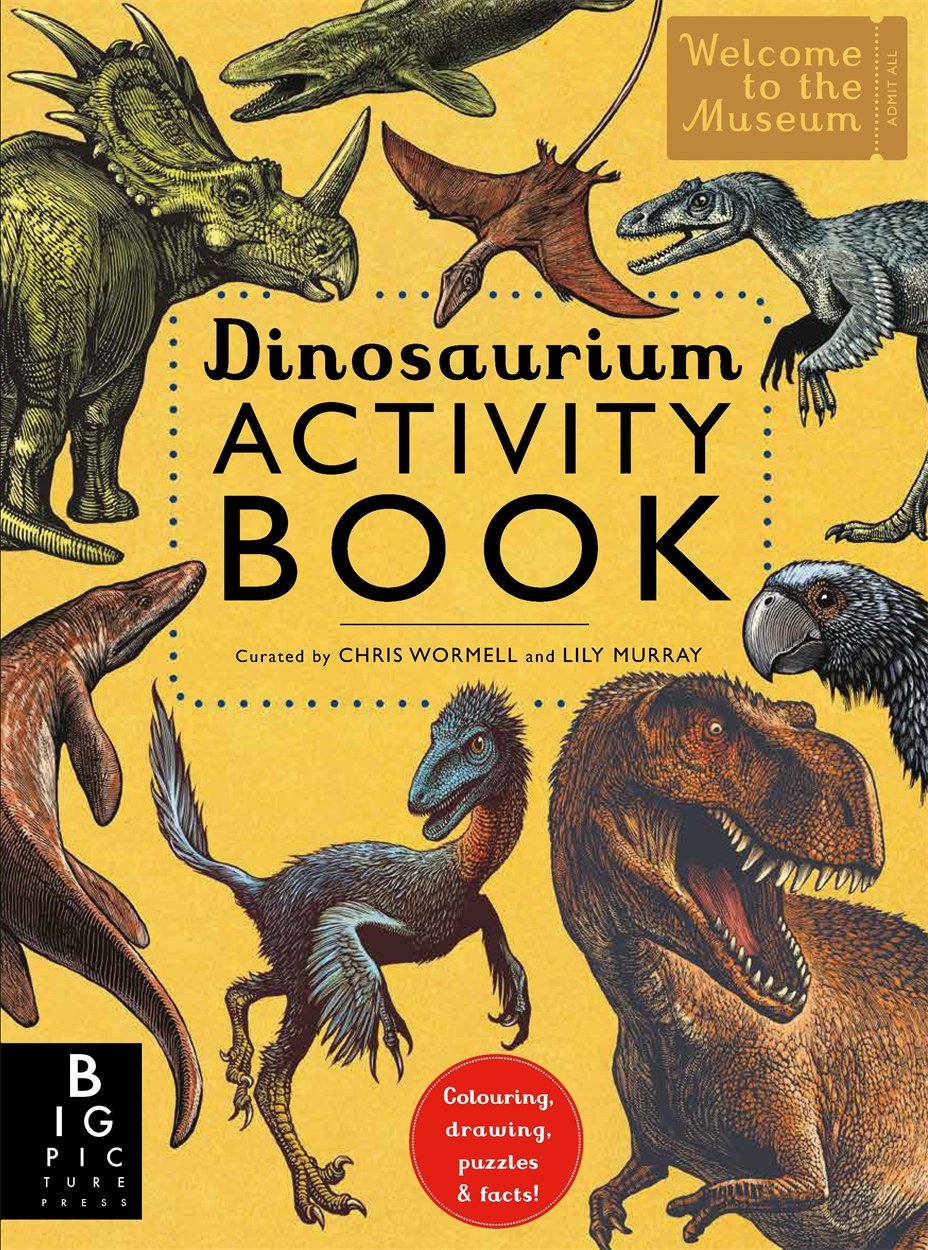Dinosaurium Activity Book Paperback – 19 April 2018