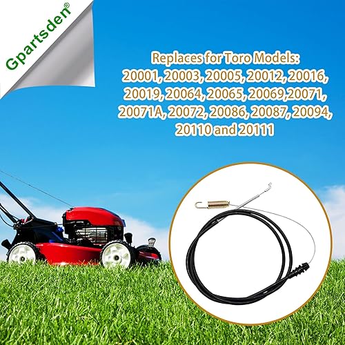 Miniatura 3 de Piezas de repuesto para cable de transmisión Toro Recycler 22 105-1845 para cable de control de tracción de cortacésped autopropulsado