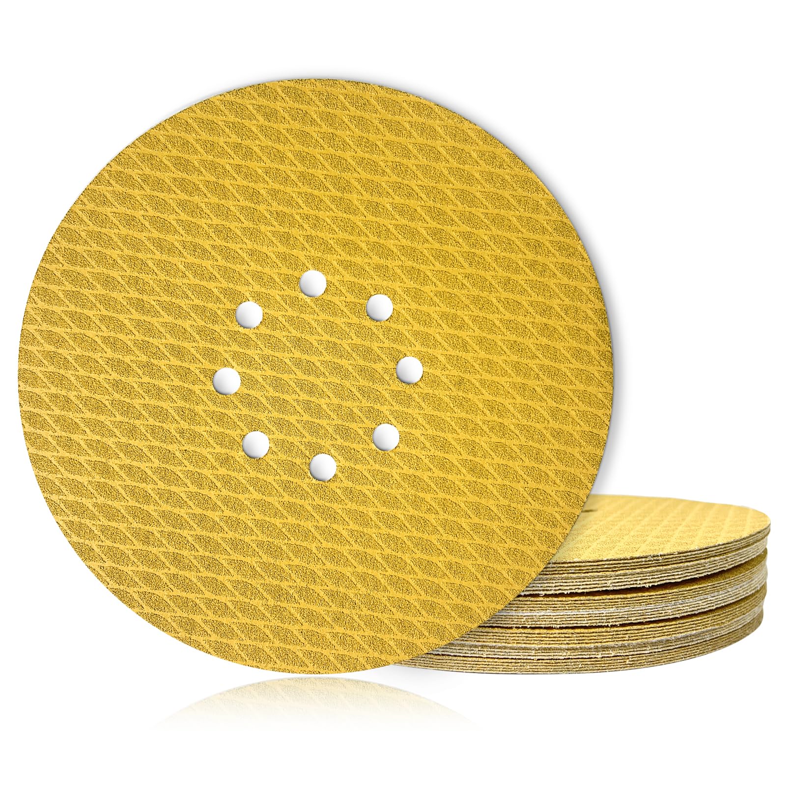 GEOGIEEW 15Stk 225mm Klett Schleifpapier, Exzenter Schleifsc