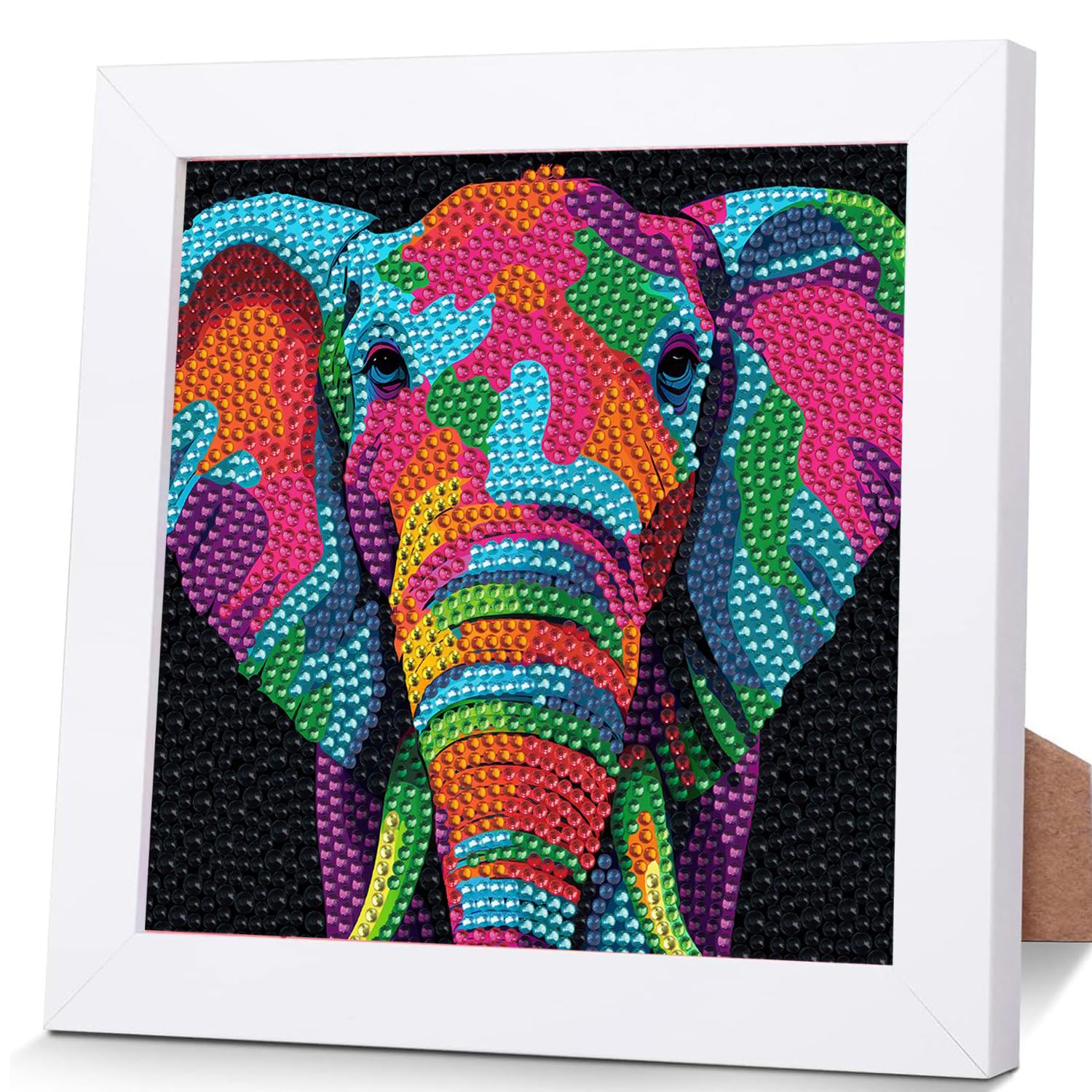 OSLEY Diamond Painting Kinder Set, 5D DIY Cartoon Diamant Painting Bilder, 15x15cm Leinwand und mit 18x18cm Bilderrahmen für Kinder und Mädchen, Erwachsene geeignet