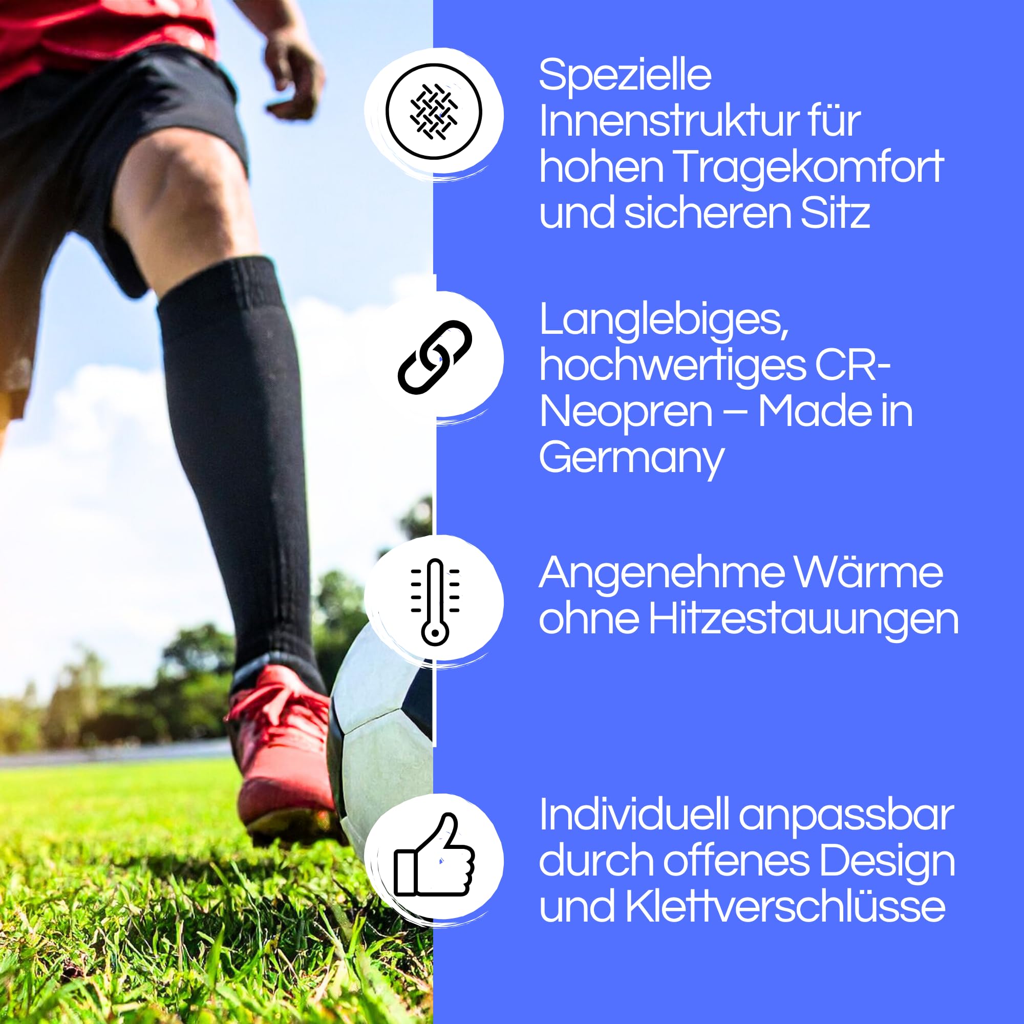 TSM Kniebandage aktiv offen Patella-Aussparung & DG-Schiene POM | Kniebandage Gelenkstabilisierung | Unterstützung Arthrose, Instabilität & Schmerzen | Prophylaxe & Rehabilitation | Artikelnr 5209 | S