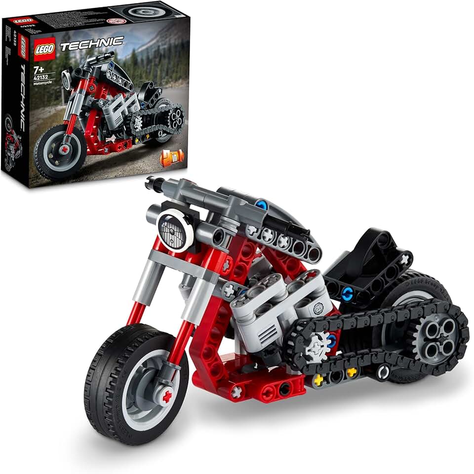 Technic Motorcycle 42132 Model Building Kit; Give Kids a Tre