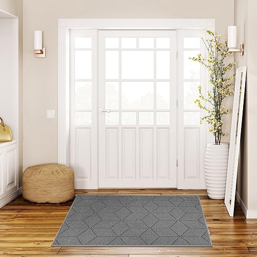 Miniatura 313 de GRANNY SAYS Felpudo para interiores, 32 x 48 pulgadas, antideslizante, tapete grande para puerta, tapete de bienvenida para exteriores, lavable