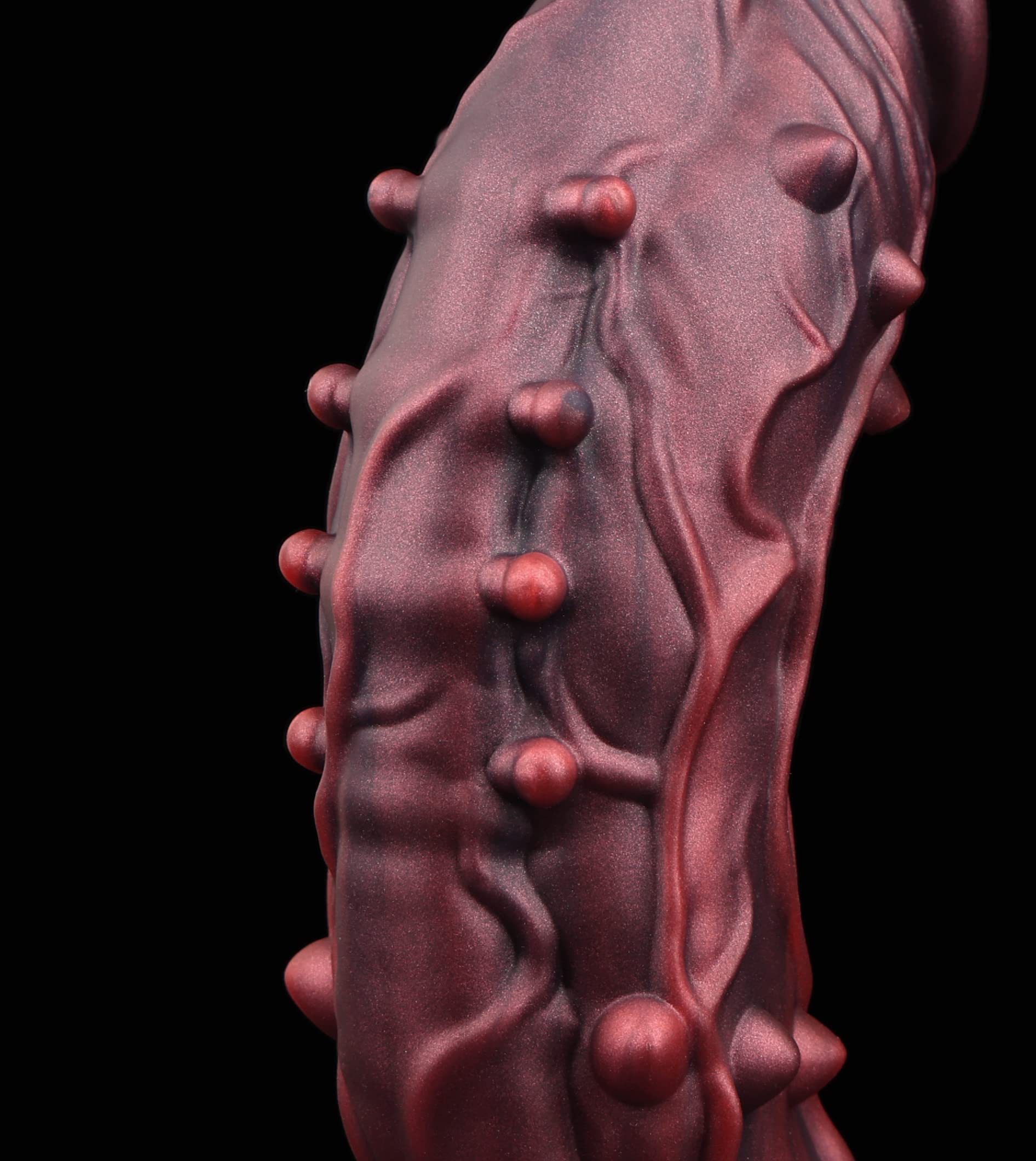 10.8" Nothosaur ăOakăHuge Thick Dildo, Realistic Silicone Dildos with Strong Suction Cup Anal Play, G-spot Giant Dildo Anal Sex Toys for Women and Men, XXL: XL Rust Red