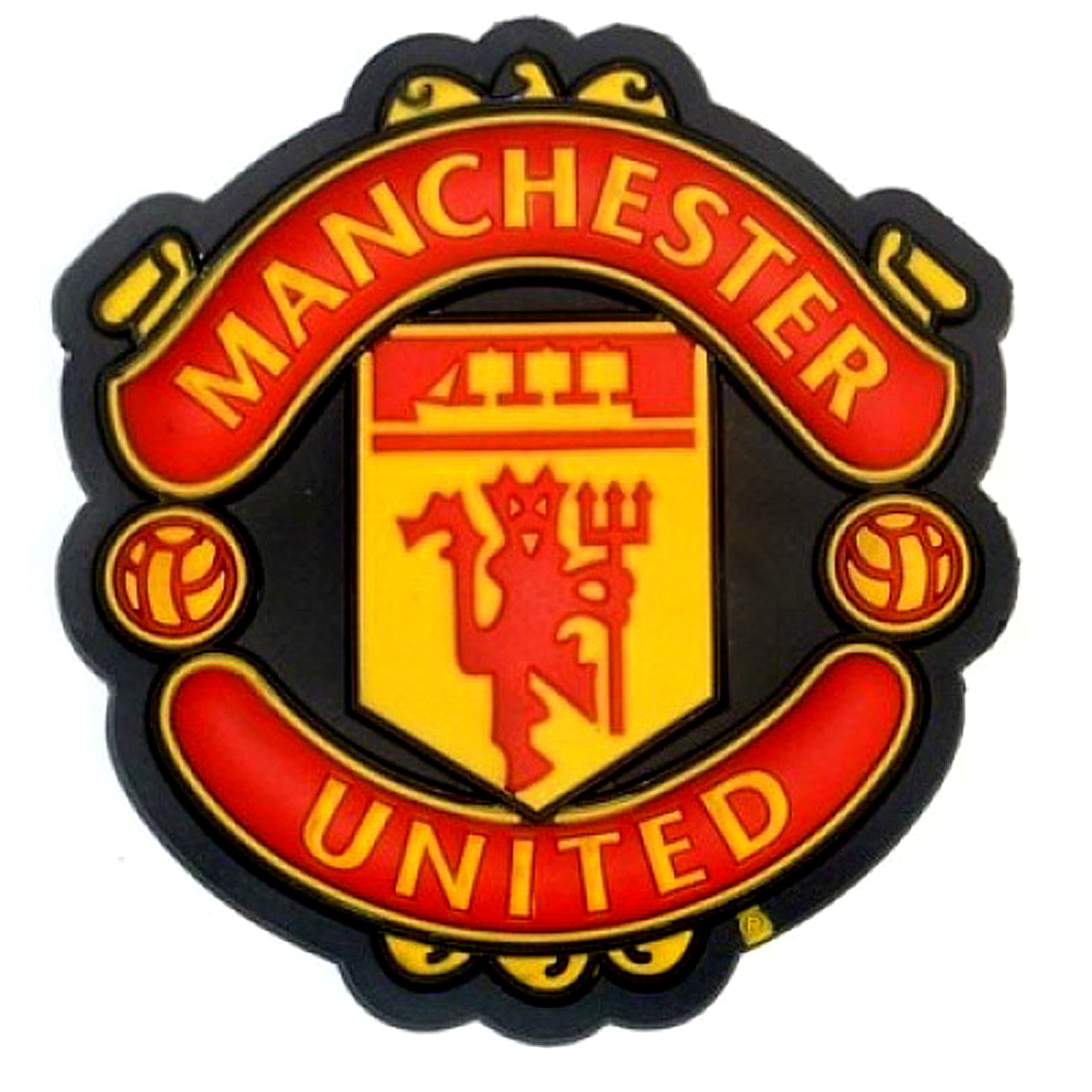 Manchester United Red Fc Fridge Magnet (Crest)
