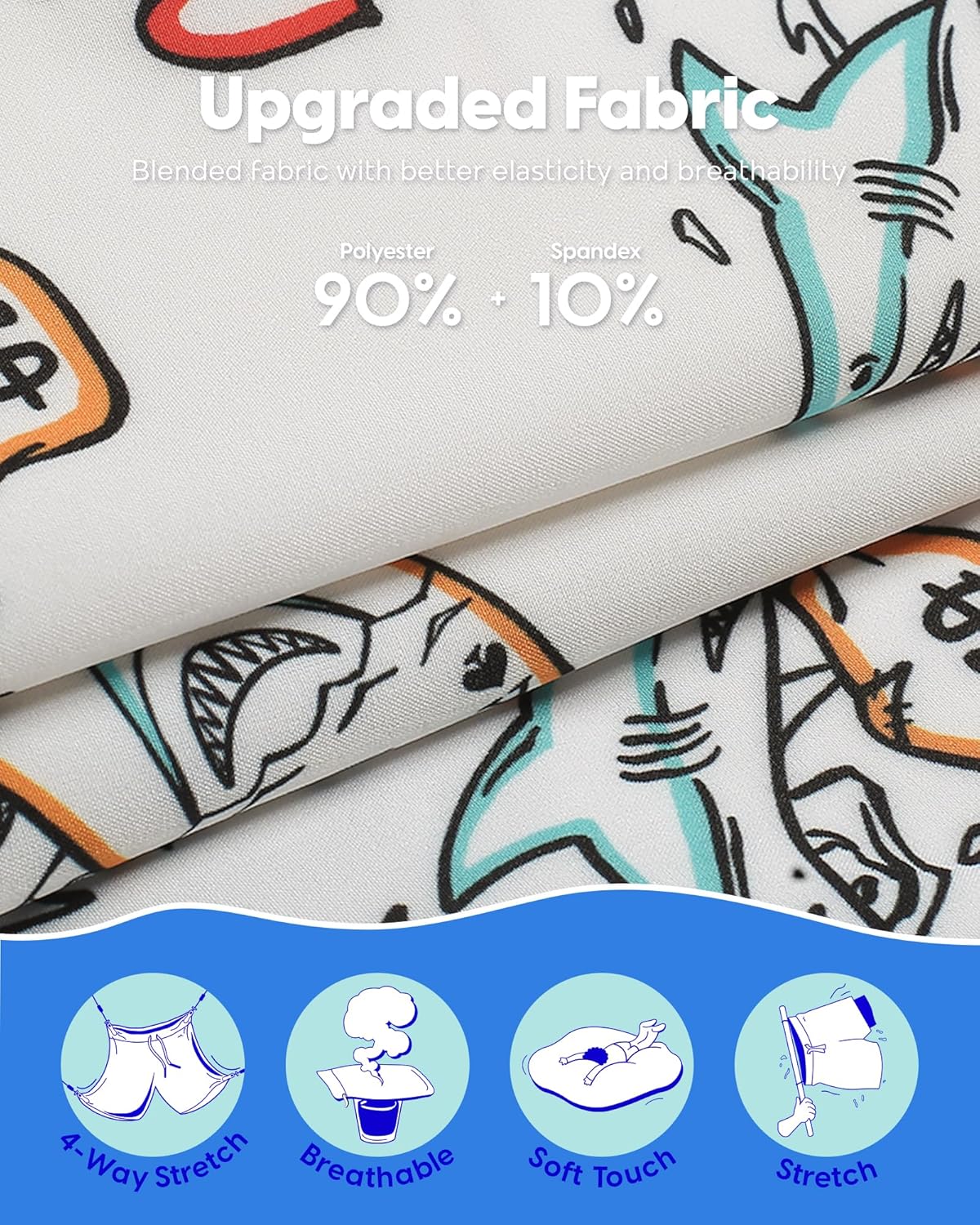 maamgic Mens Swim Trunks with Compression Liner 7" Bathing Suit Quick Dry Swimming Trunks for Men with Zipper Pockets - Image 3