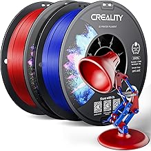 Creality PETG Filament 1.75 mm, High Resistance, Odourless, Better Flow, 3D Printer Filament, High Accuracy 1.75 mm +/- 0.02 mm, 2 kg PETG Red+Blue