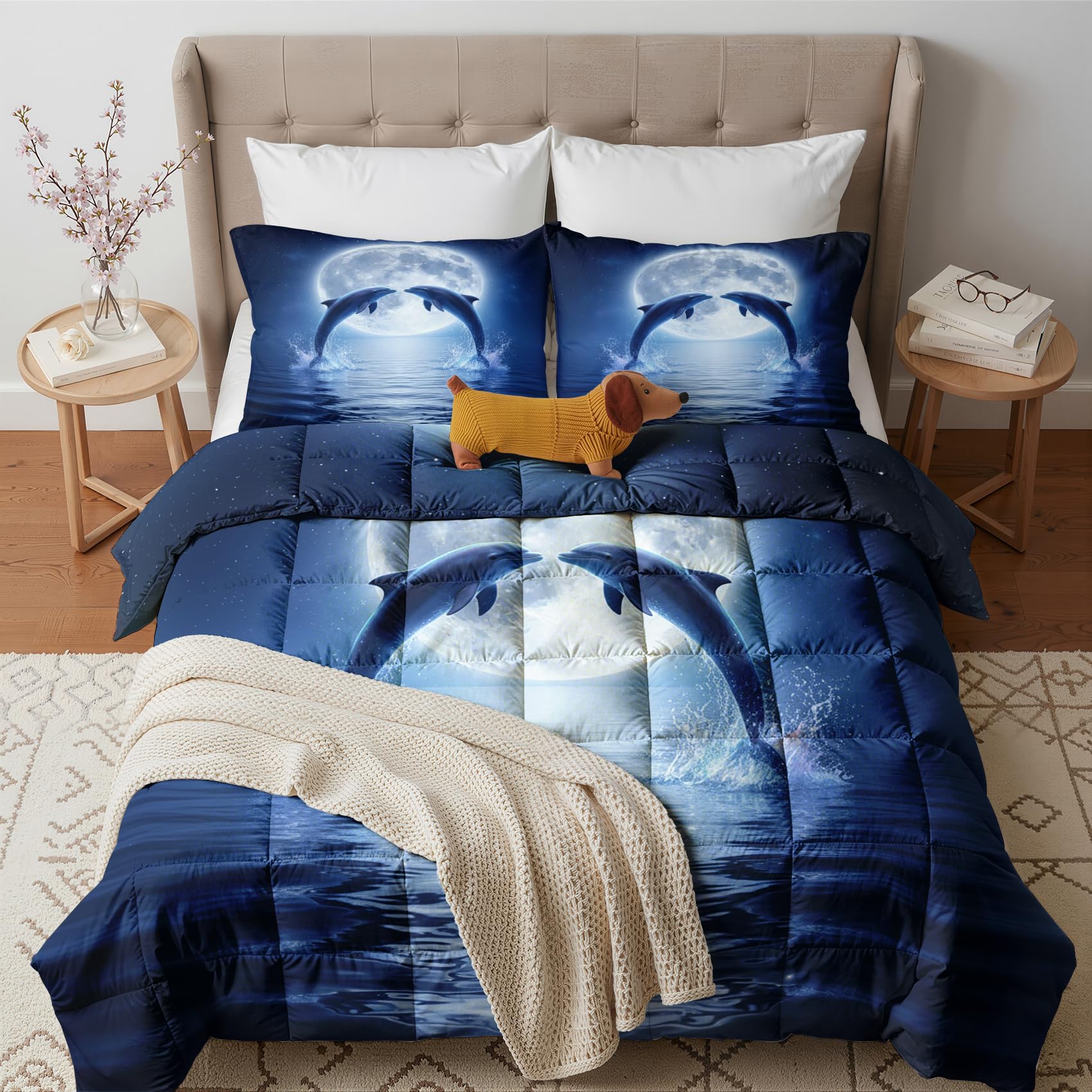 GEDAEUBA Dolphin Duvet Super King Size 10.5 Tog