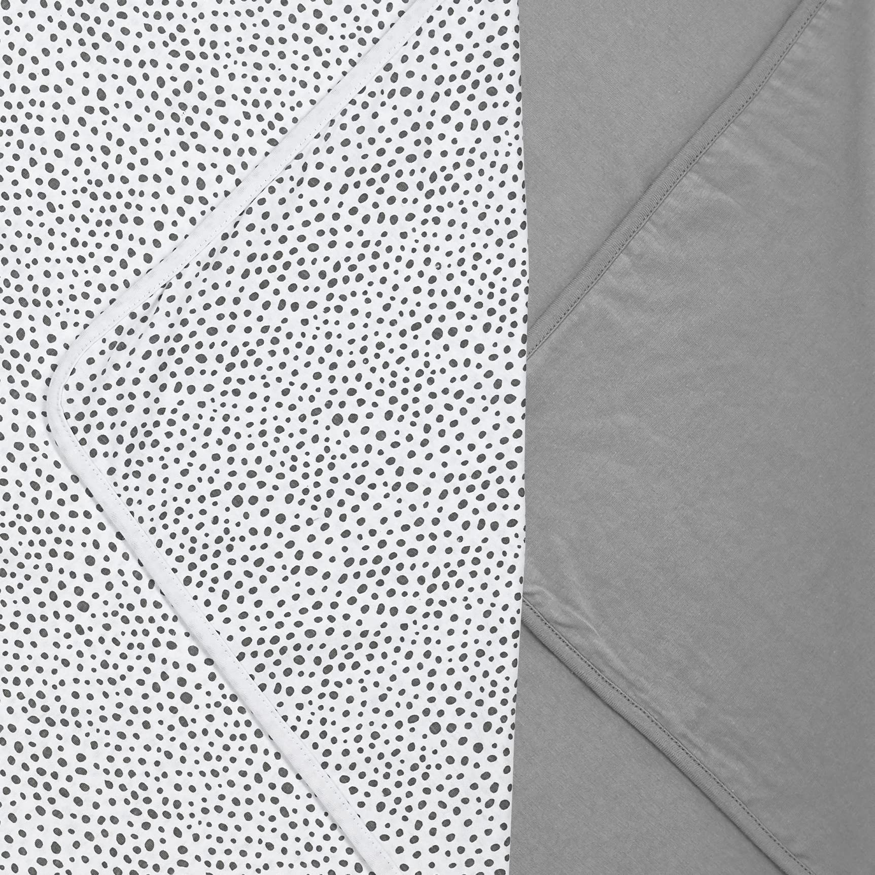 Meyco Baby Hooded Towel Cheetah Plain Grey 80 x 80 cm Pack of 2, Gray, 80x80cm - Image 2