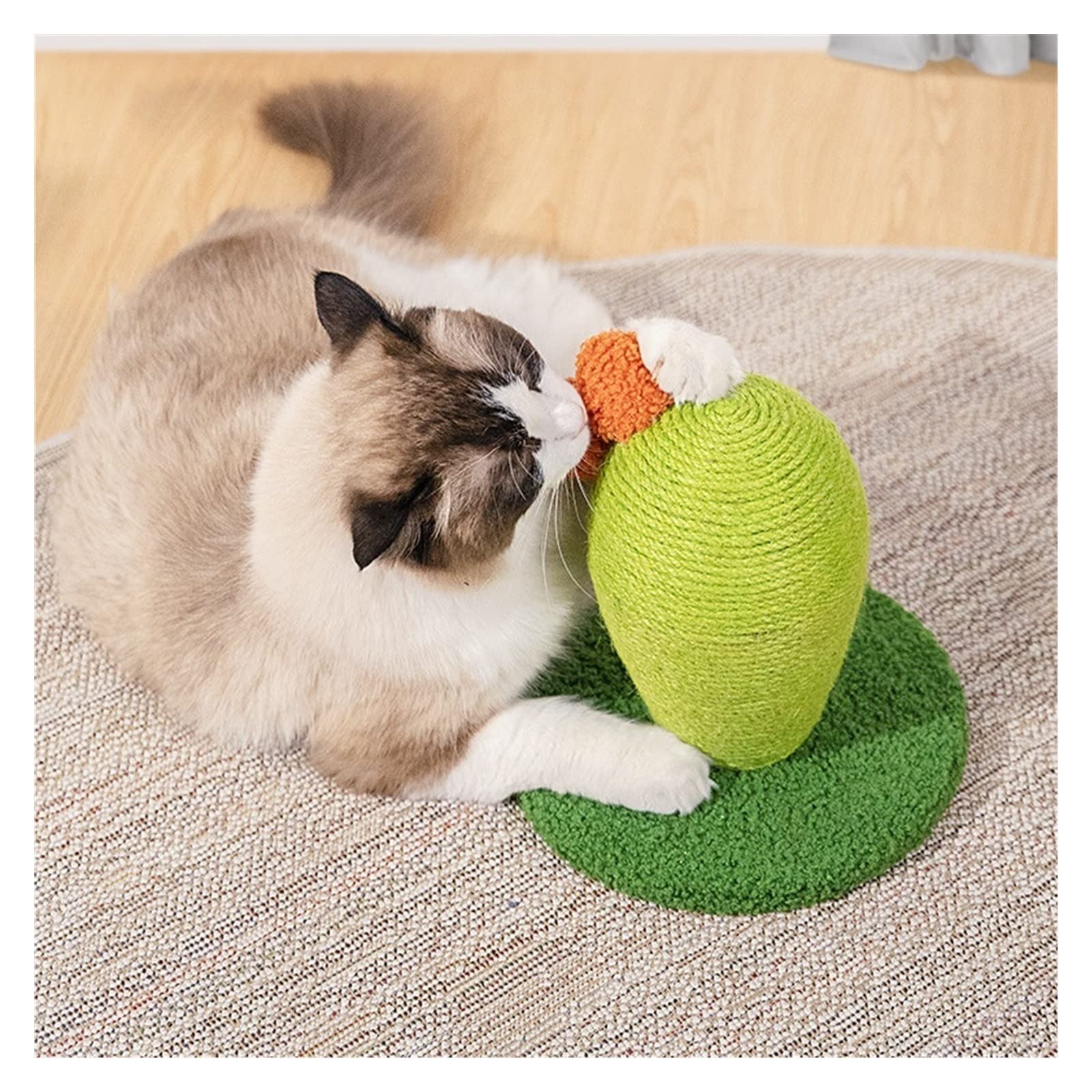 árbol para gatos Rascador de gato, poste de rascador de Cactus for gatos, tablero de garra de gato Vertical, juguete for gatos resistente al desgaste sin caspa, suministros for gatos actividades para