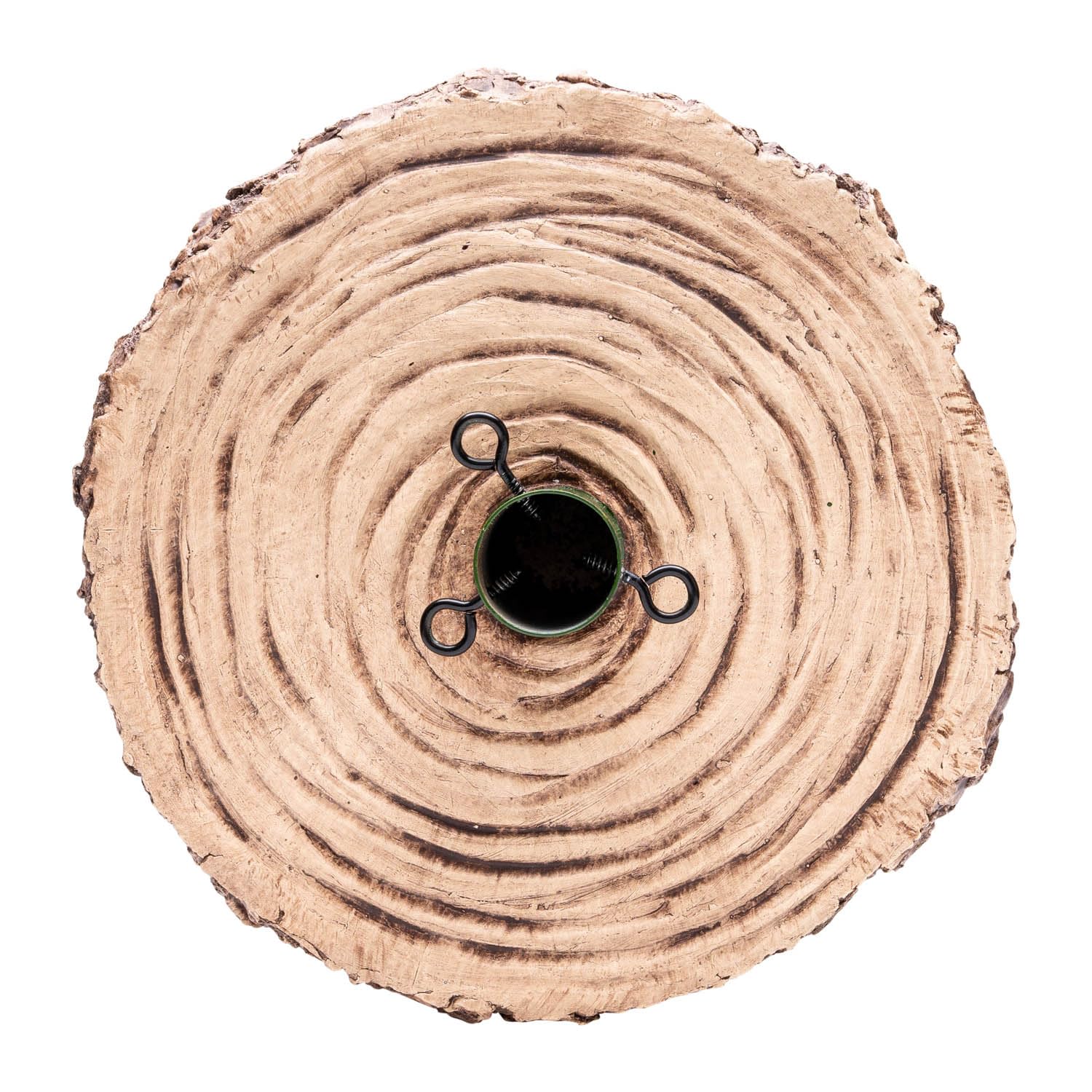 Nataland Base Tronco per Albero di Natale con Effetto Legno Naturale, Supporto Decorativo Robusto e Stabile con Aggancio Universale per Alberi Fino A 210 cm