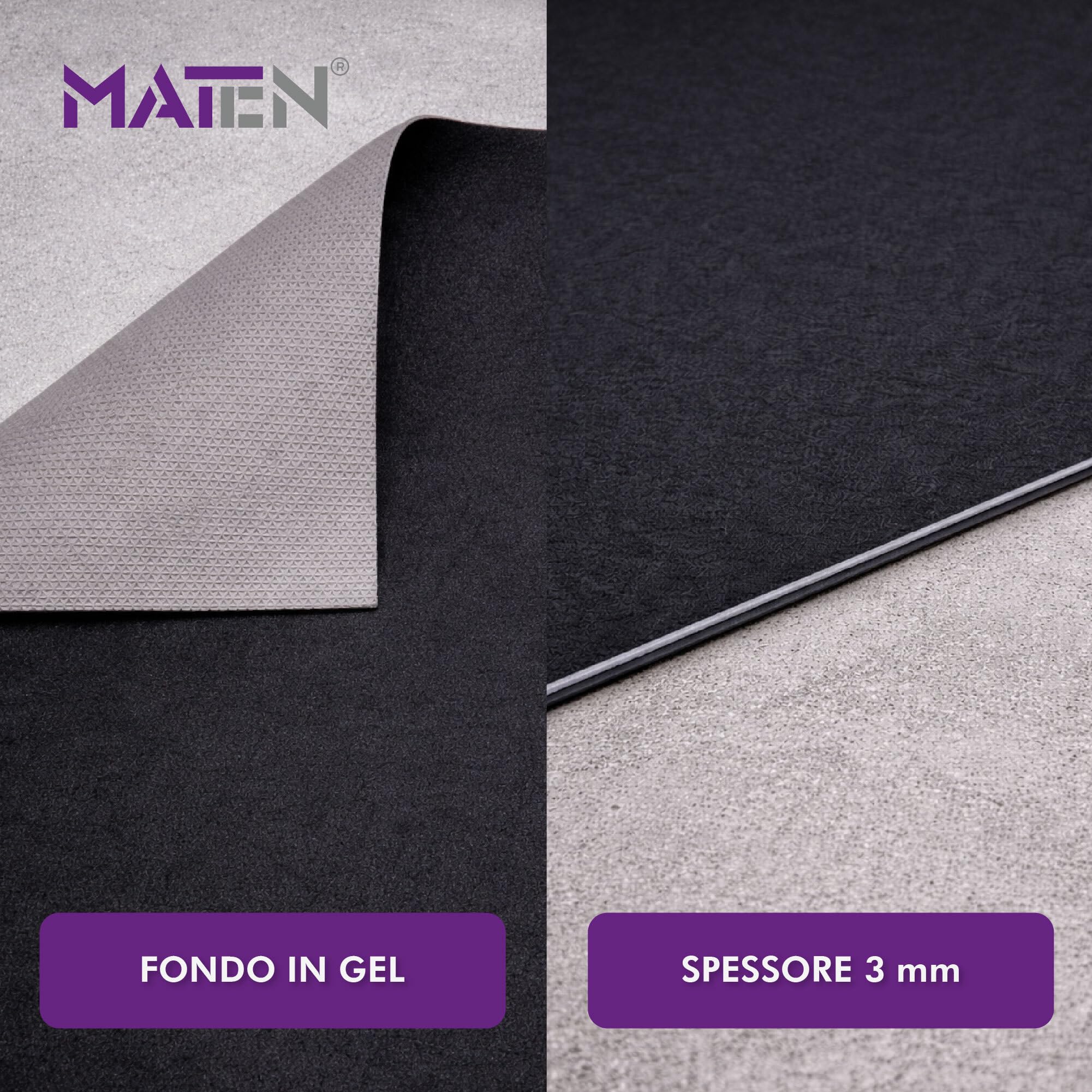 MATEN Tappeto Moto Garage Personalizzabile, Fondo Antiscivolo, Ideale per Officina e Area Manutenzione, Made in Italy, 200 x 80 cm, MOQUETTE