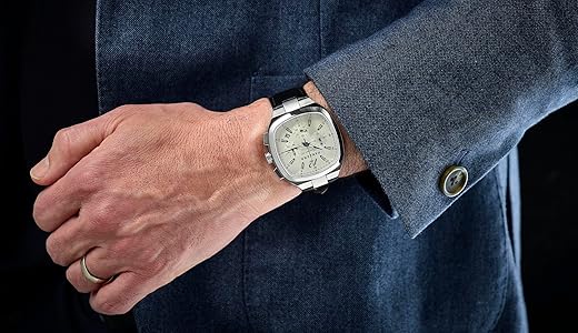 Amazon.com: Panzera Classivo 43C Stainless Steel Luxury Watch for