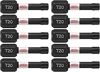 Vista 20 de Bosch ITT25215, paquete de 15 unidades de brocas Torx #25 de 2 pulgadas para destornillador eléctrico Impact Tough