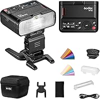 Vista 1 de Godox MF12 12W TTL Macro Flash, Speedlite fuera de cámara con control inalámbrico 2.4G, modos manuales TTL/M, batería de litio incorporada de 3.7 V