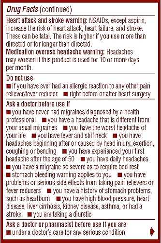Miniatura 5 de Advil Alivio del dolor de cabeza de migraña, cápsulas de ibuprofeno con ibuprofeno de 200 mg para alivio de la migraña, alivio de náuseas y alivio