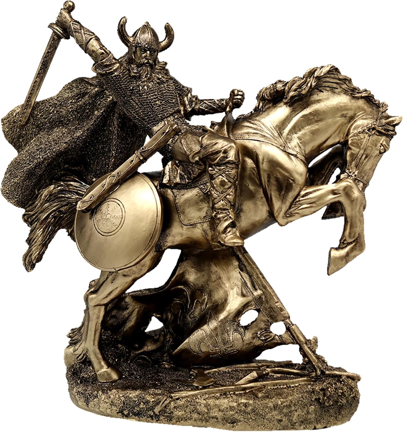 Medieval Samurai Armor Models, Knight Sculptures, Creative Equipment, Knight War Horses with Swords, Medieval Gifts, Home Table Decoration, Holiday Gifts