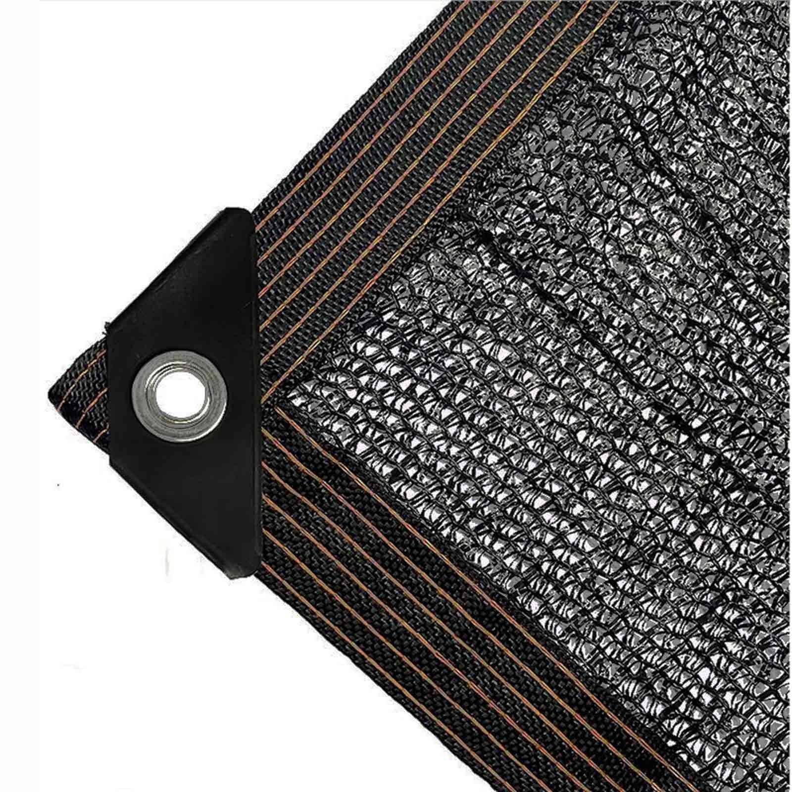 50% Sun Shade Cloth Black, Premium Mesh Net for Vegetable Garden Pet Kennel Carport, Tear Resistant All-Weather Outdoor Sunblock Cover Fabric 2x2.0m 2x3.0m 2x4.0m 3x3.0m(2x3.0m(6.6x9.8ft))