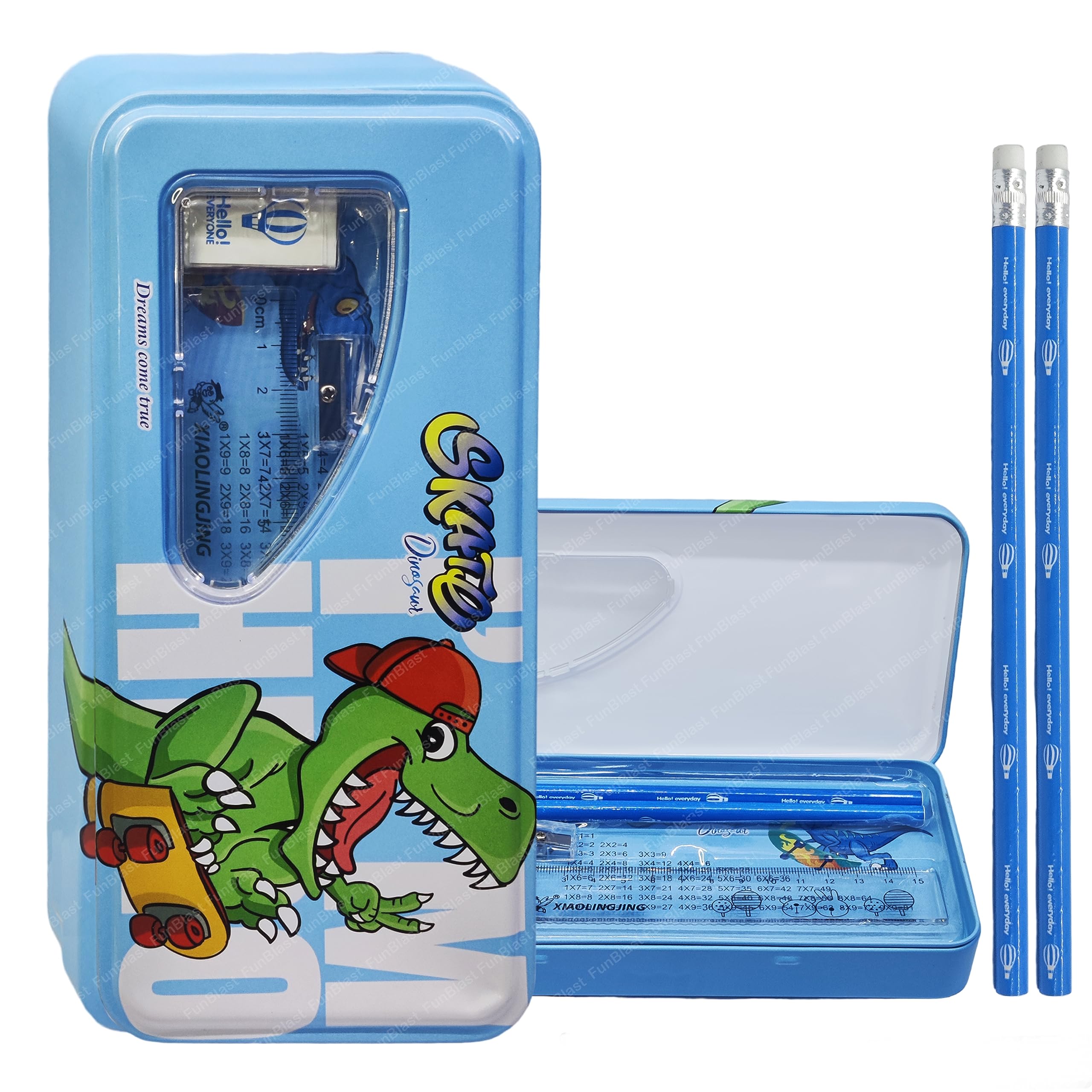 See full amazon price history chart for FunBlast Dinosaur Metal Pencil Box Case with Pencil, Eraser, Sharpener Stationery Set – Double Layer Pencil Case Stationary Organizer for Kids, Boys, Girls (Dinosaur) FunBlast Dinosaur Metal Pencil Box Case with Pencil, Eraser, Sharpener Stationery Set – Double Layer Pencil Case Stationary Organizer for Kids, Boys, Girls (Dinosaur) (B0B31ZC4ST) Amazon Price History, Amazon Price Tracker