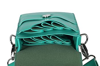 手染めダークターコイズ、メッシュワークシザーケース 手染めダークターコイズ、メッシュワークシザーケース