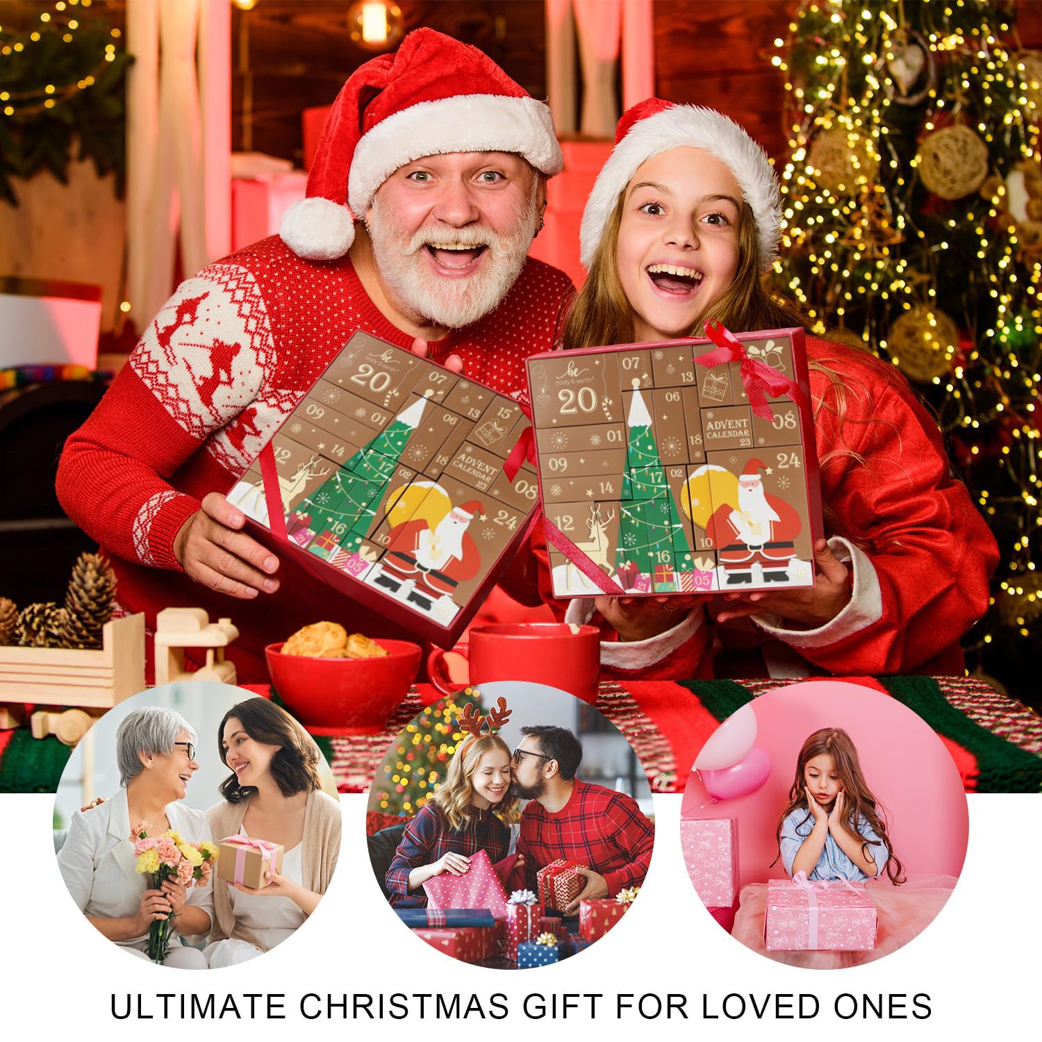 Advent Calendar 2025 BODY & EARTH Holiday Gifts for Women Christmas 24 Days of Beauty Countdow Calendar 24PCS 2025 Skincare Advent Calendar - Image 6