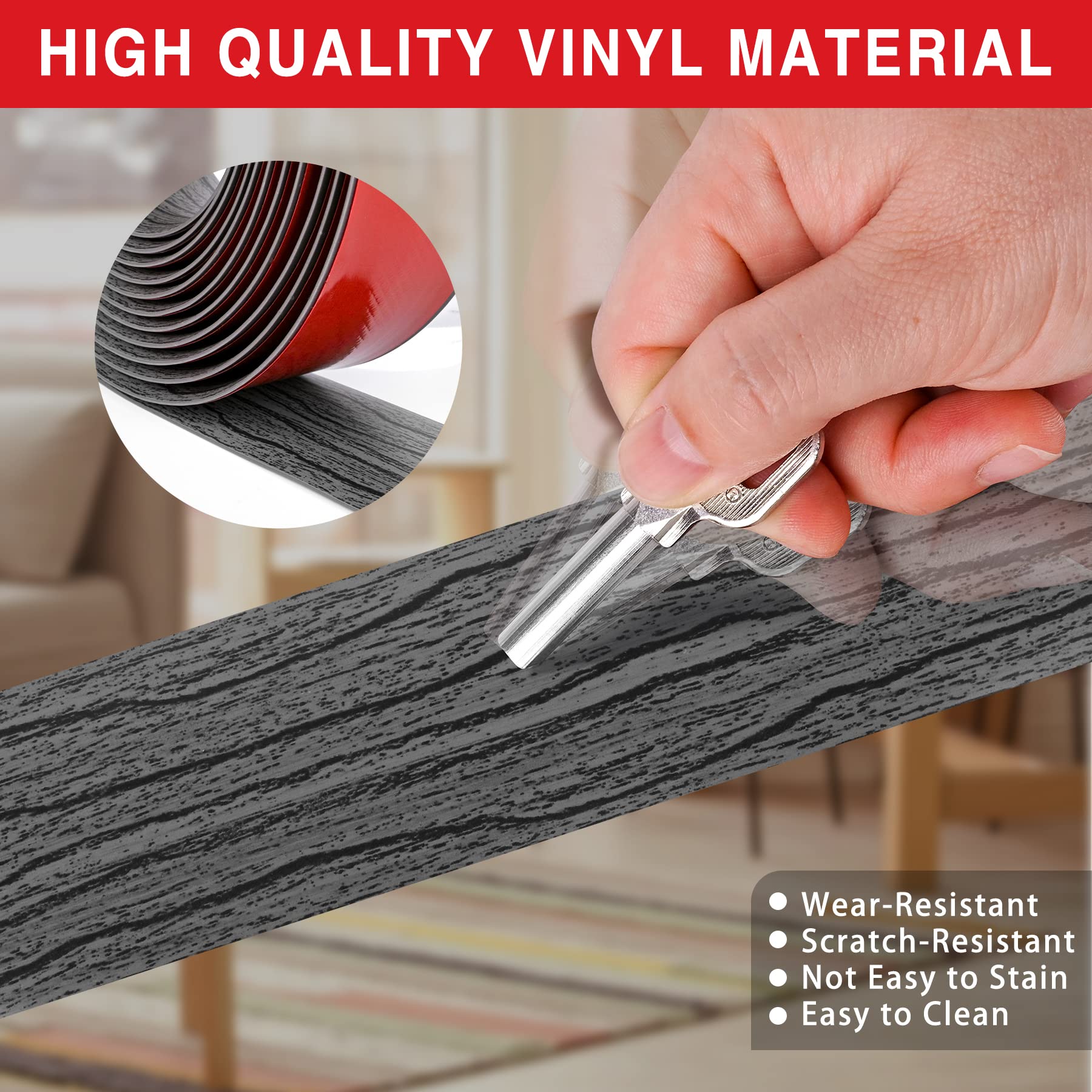 Snapklik.com : TolanBt 5 Foot Floor Transition Strip Self Adhesive ...