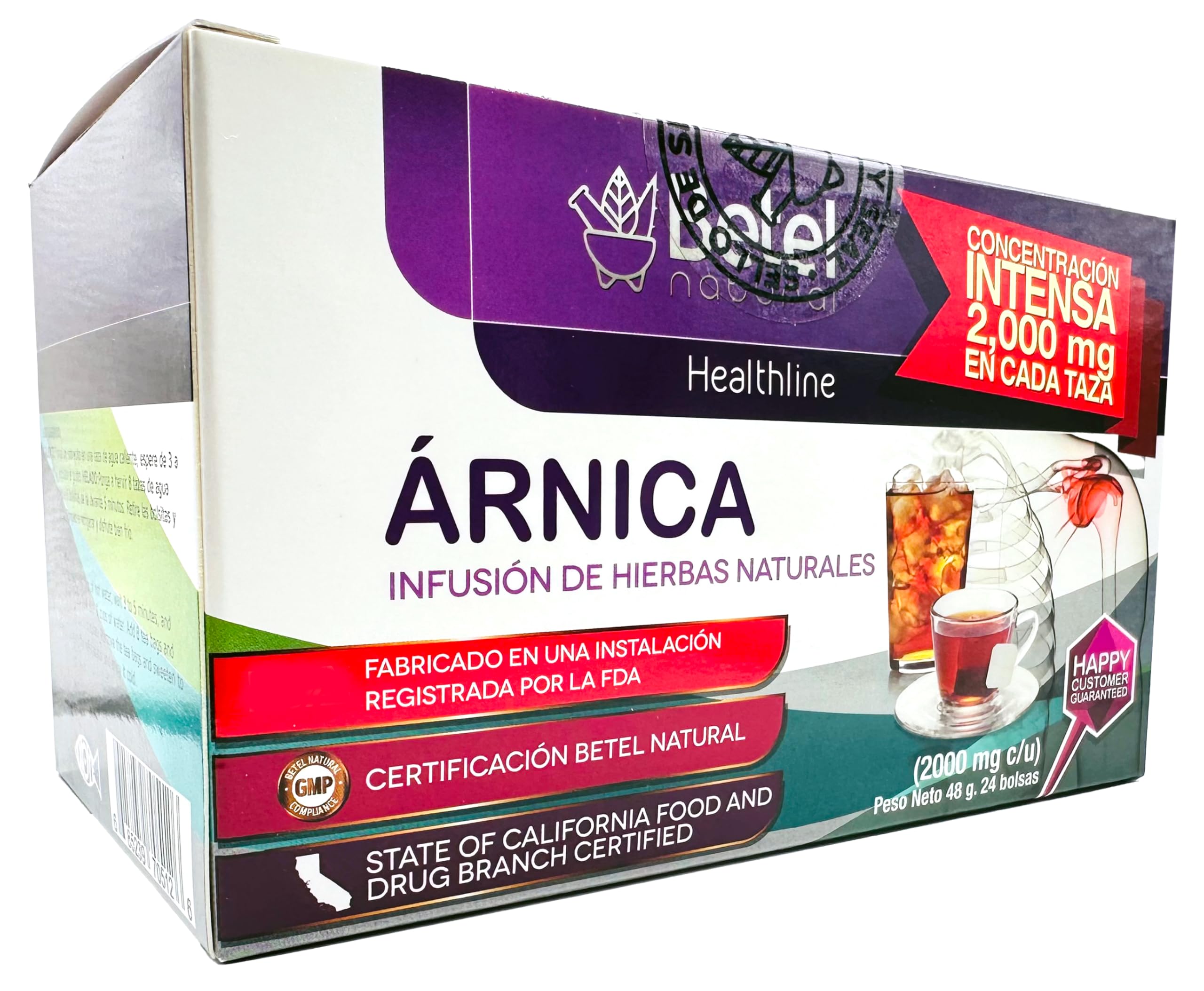 Amazon.com : Premium Arnica Tea by Betel Natural - Easy to Brew