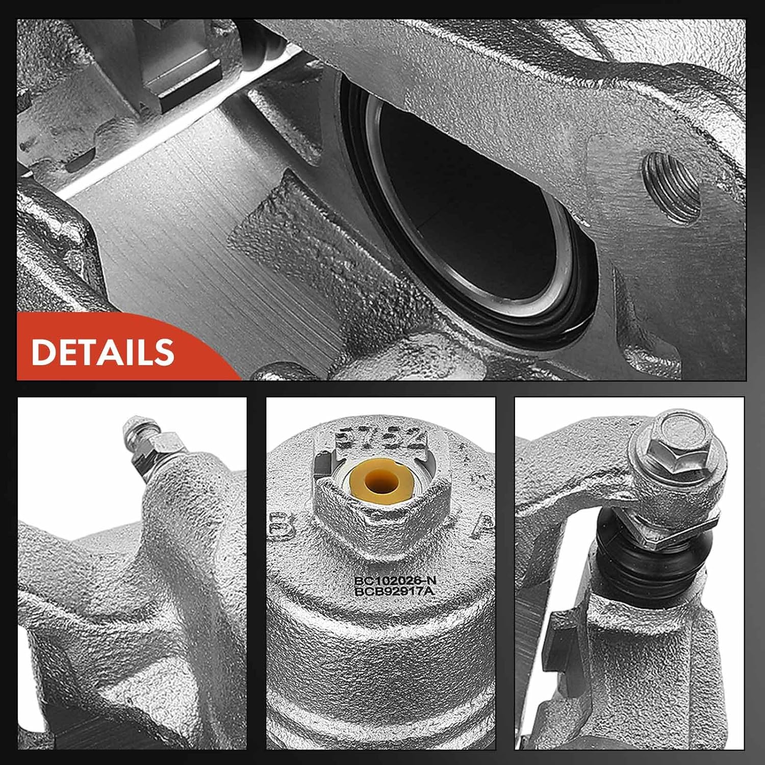 A-Premium Disc Brake Caliper Assembly with Bracket Compatible with Select Honda Models - CR-V 2012 2013 2014 2015 2016, L4 2.4L - Front Left Driver Side